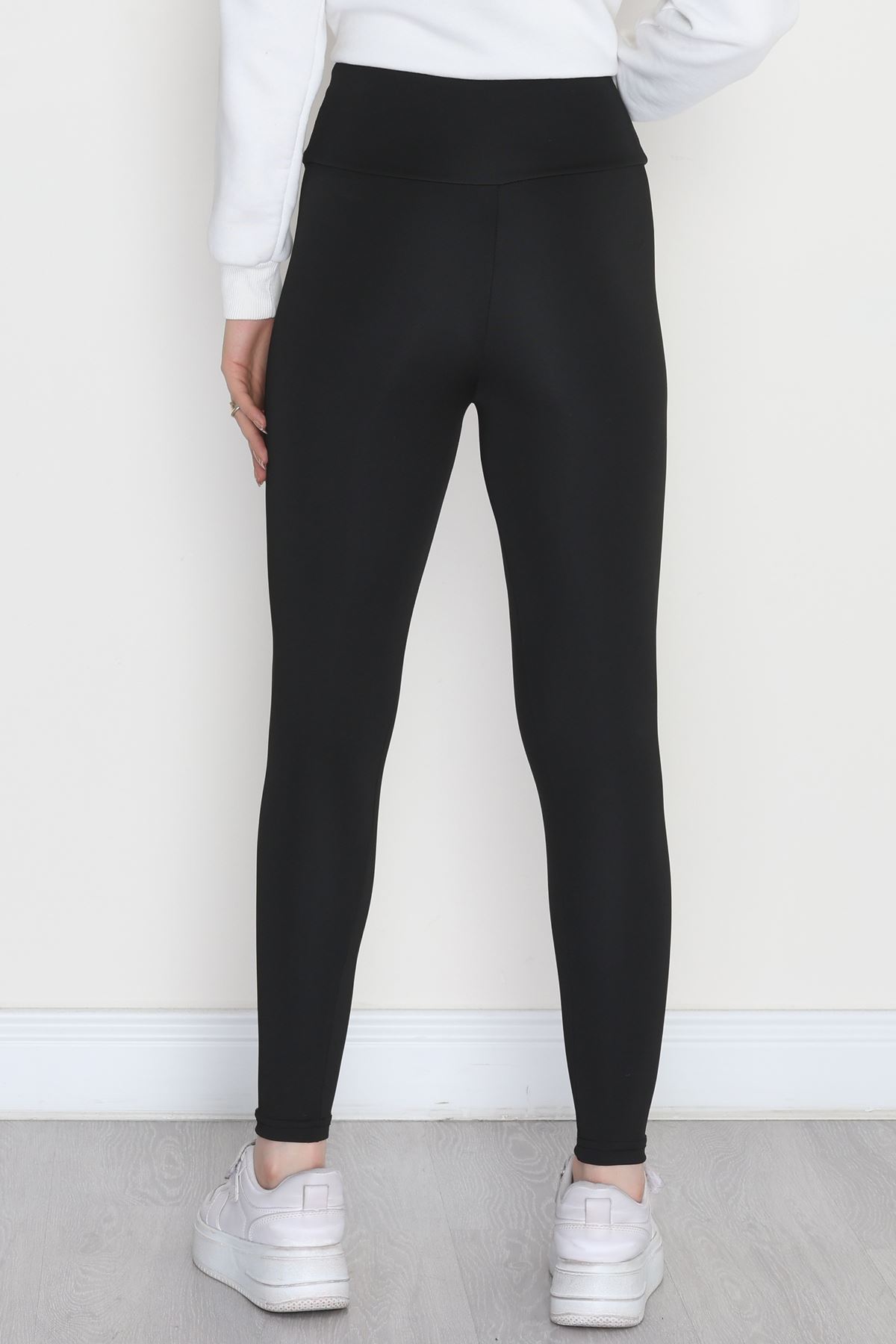 Beli Büzgülü Dalgıç Tayt Siyah - 52012.1005.