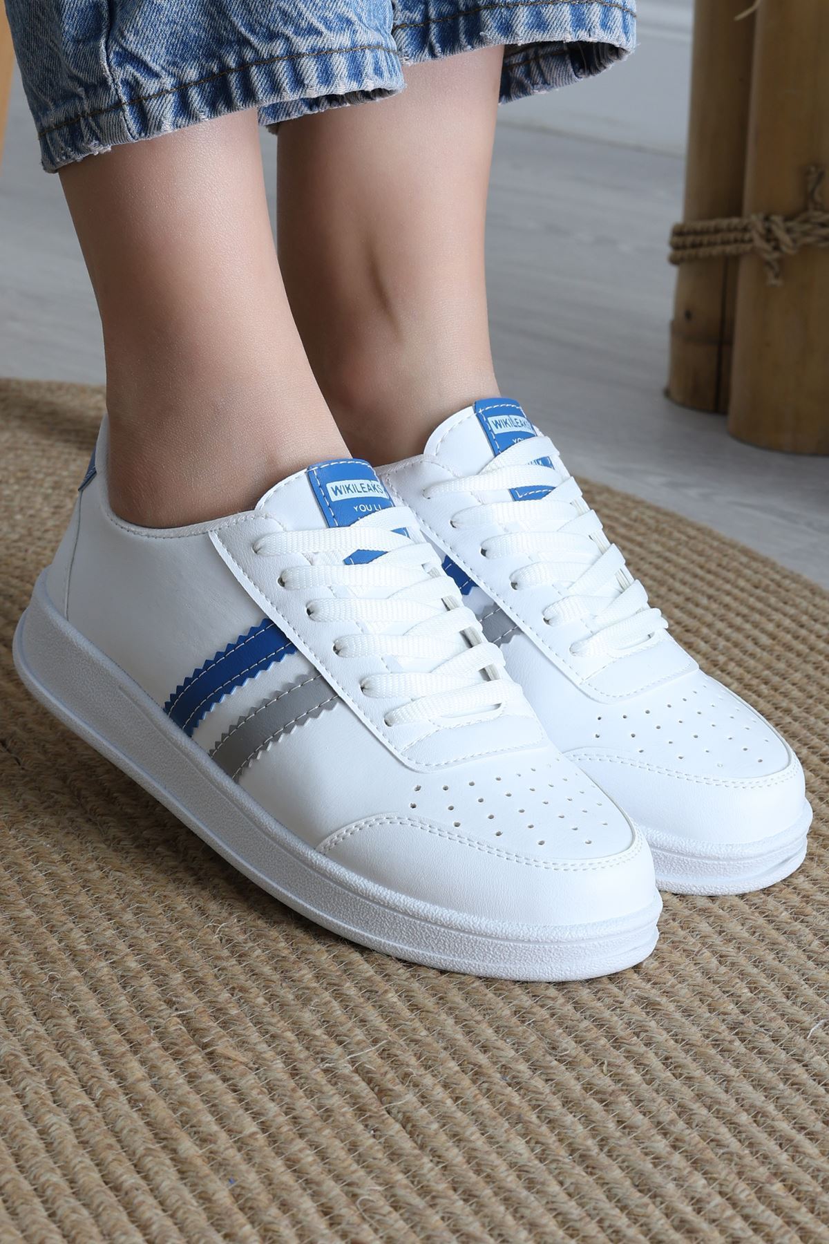 Şeritli Günlük Ayakkabı Beyazsaks - 17114.264.