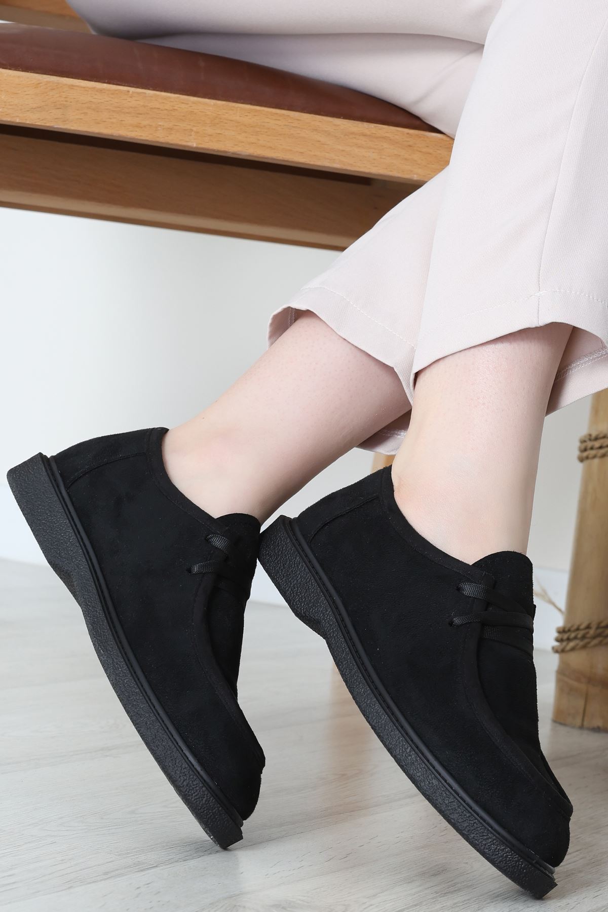 Termo Taban Bağcıklı Ayakkabı Süetsiyah - 31651.1846.