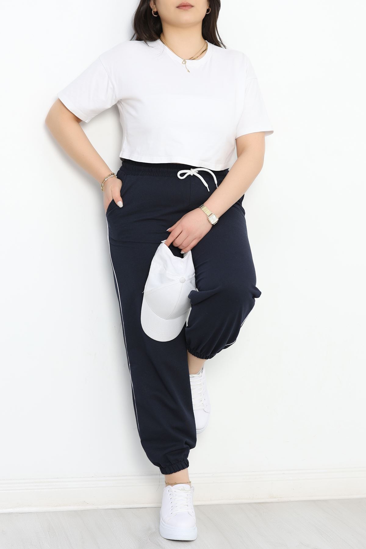 Biyeli Büyük Beden 2 İplik Eşofman Altı Laci - 50657.1005.