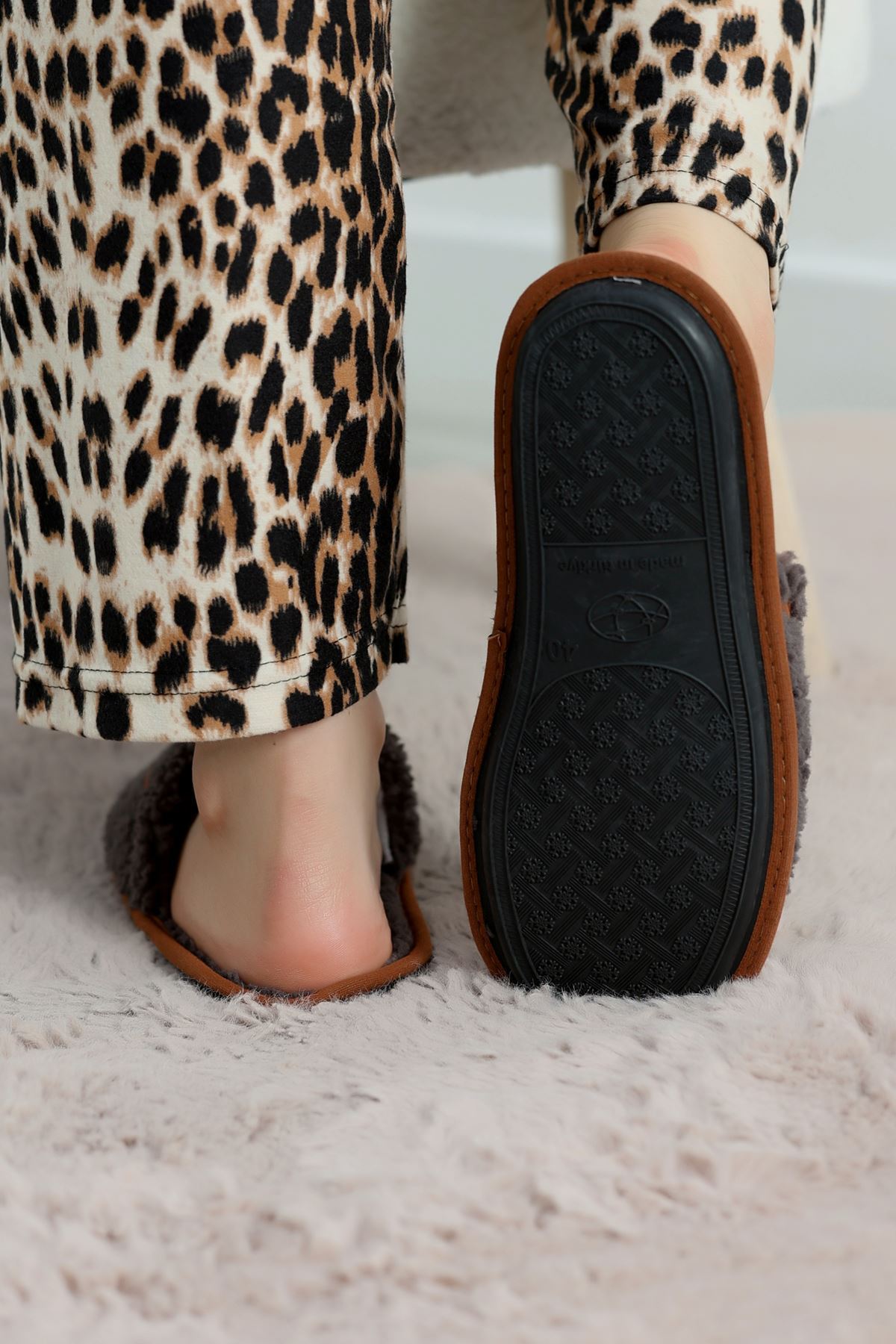 Teddy Ev Terliği Antrasit - 1760.1846.