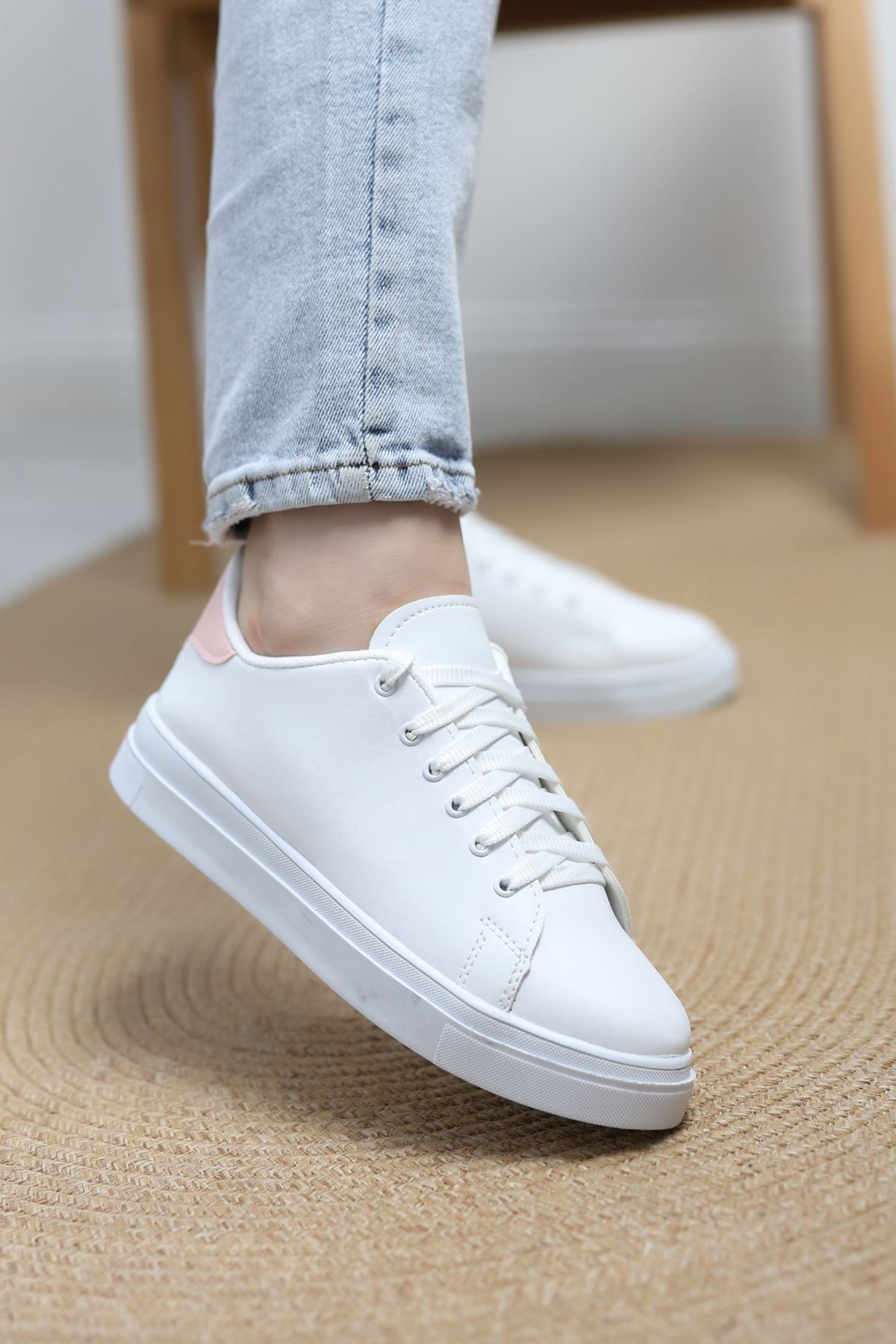 Kalın Tbn Günlük Ayakkabı Beyazpudra - 8585.264.