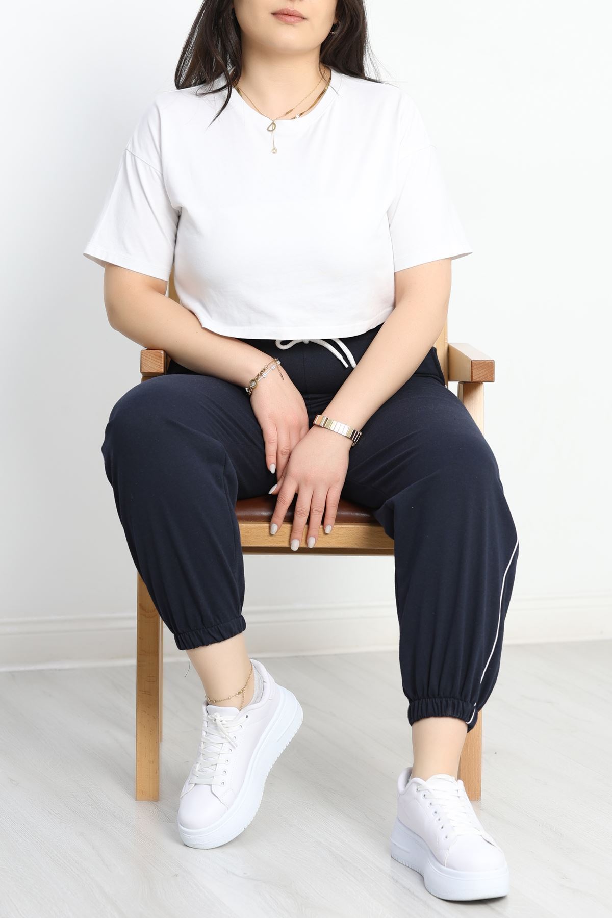 Biyeli Büyük Beden 2 İplik Eşofman Altı Laci - 50657.1005.