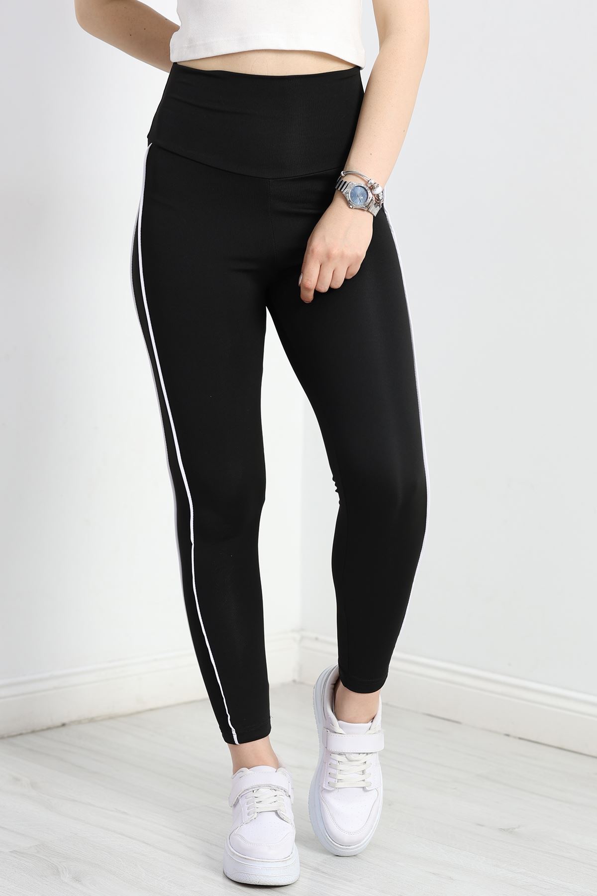 Çift Biyeli Dalgıç Tayt Siyah - 50603.1005.