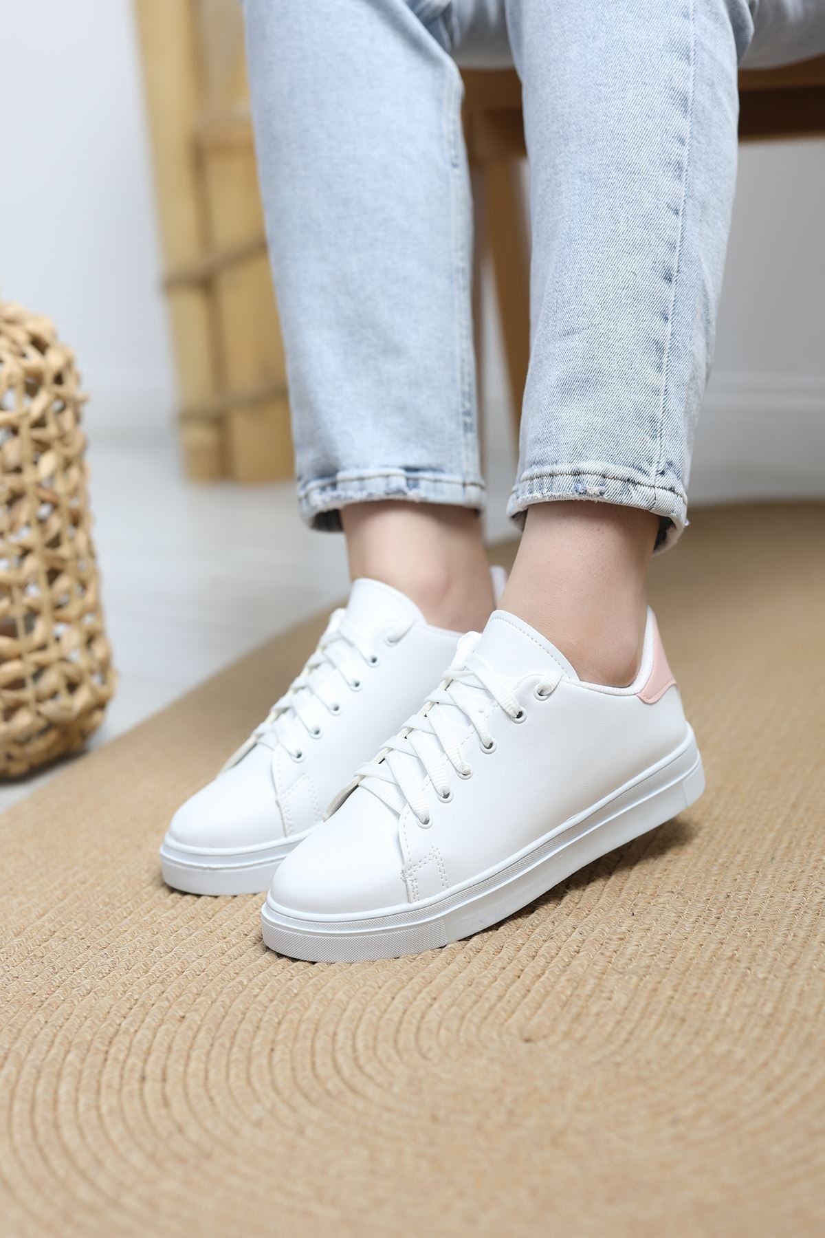 Kalın Tbn Günlük Ayakkabı Beyazpudra - 8585.264.