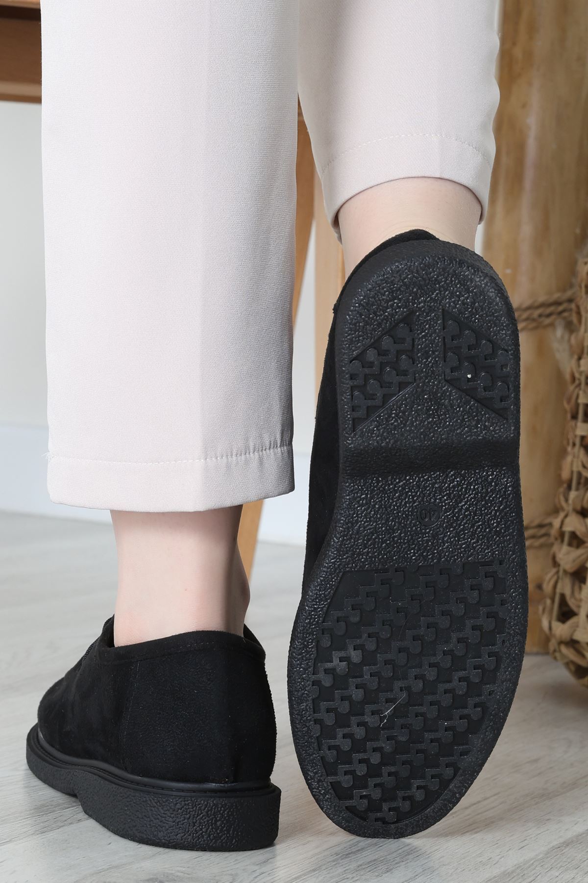 Termo Taban Bağcıklı Ayakkabı Süetsiyah - 31651.1846.