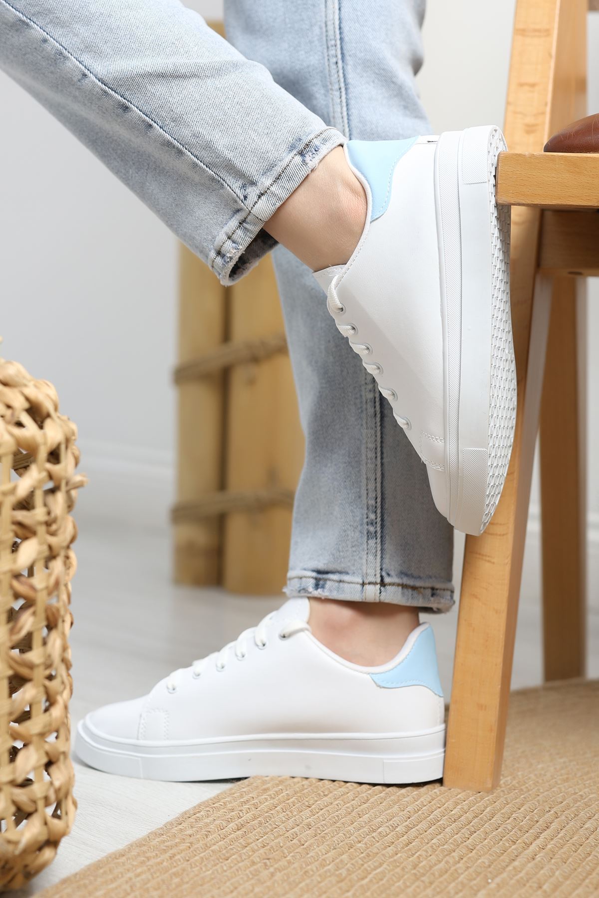 Kalın Tbn Günlük Ayakkabı Beyazmavi - 8585.264.