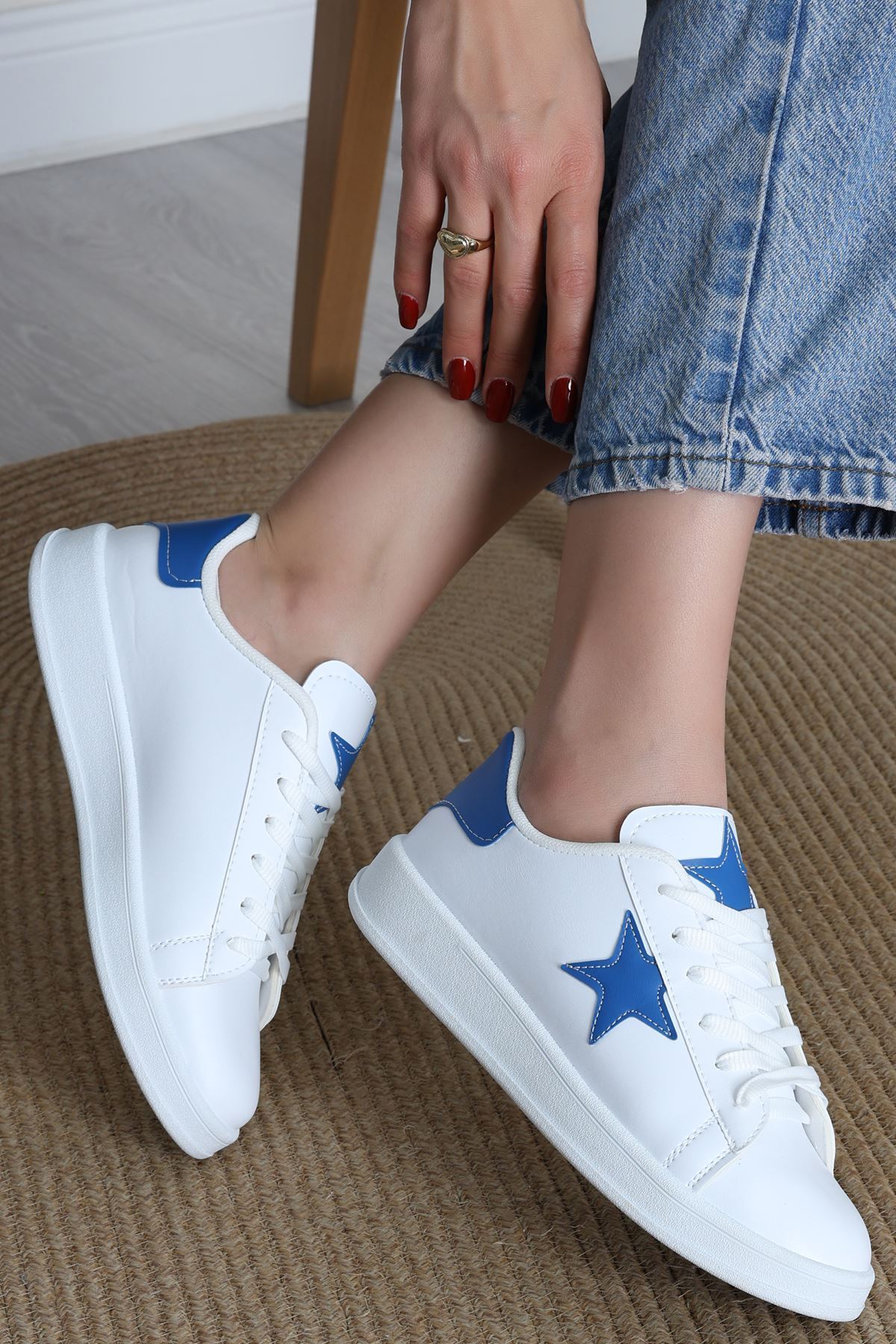 Yıldızlı Spor Ayakkabı Beyazlaci - 31295.264.