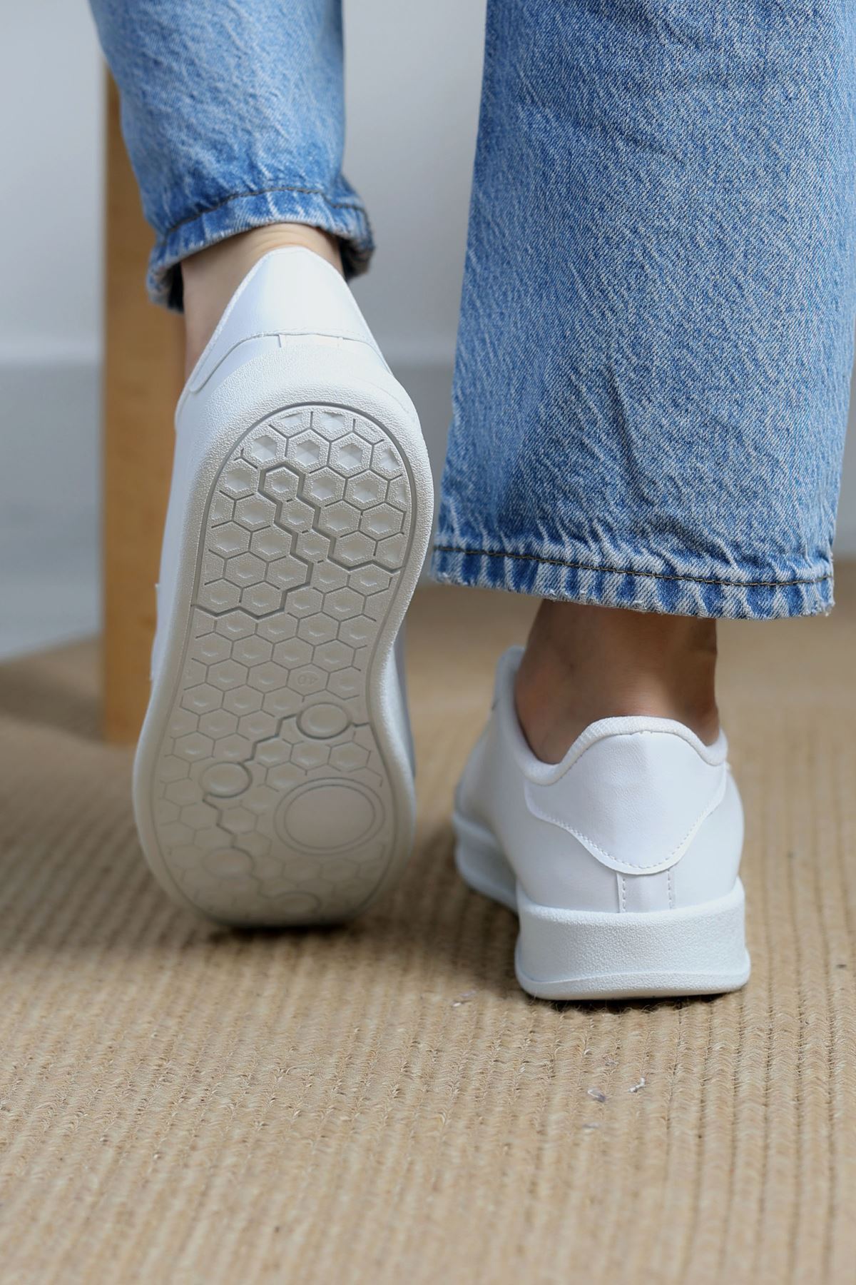 Yıldızlı Spor Ayakkabı Beyaz - 31295.264.