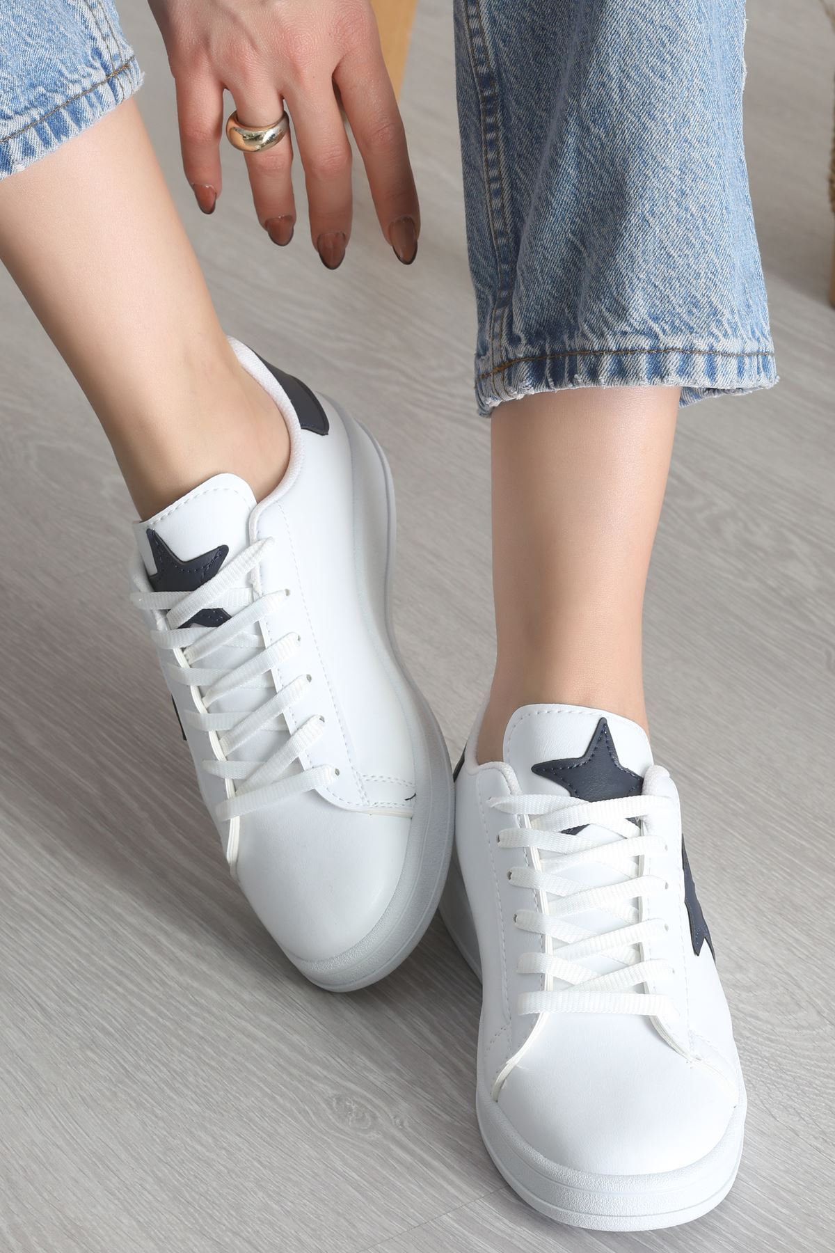 Yıldızlı Spor Ayakkabı Beyazlaci2 - 31295.264.