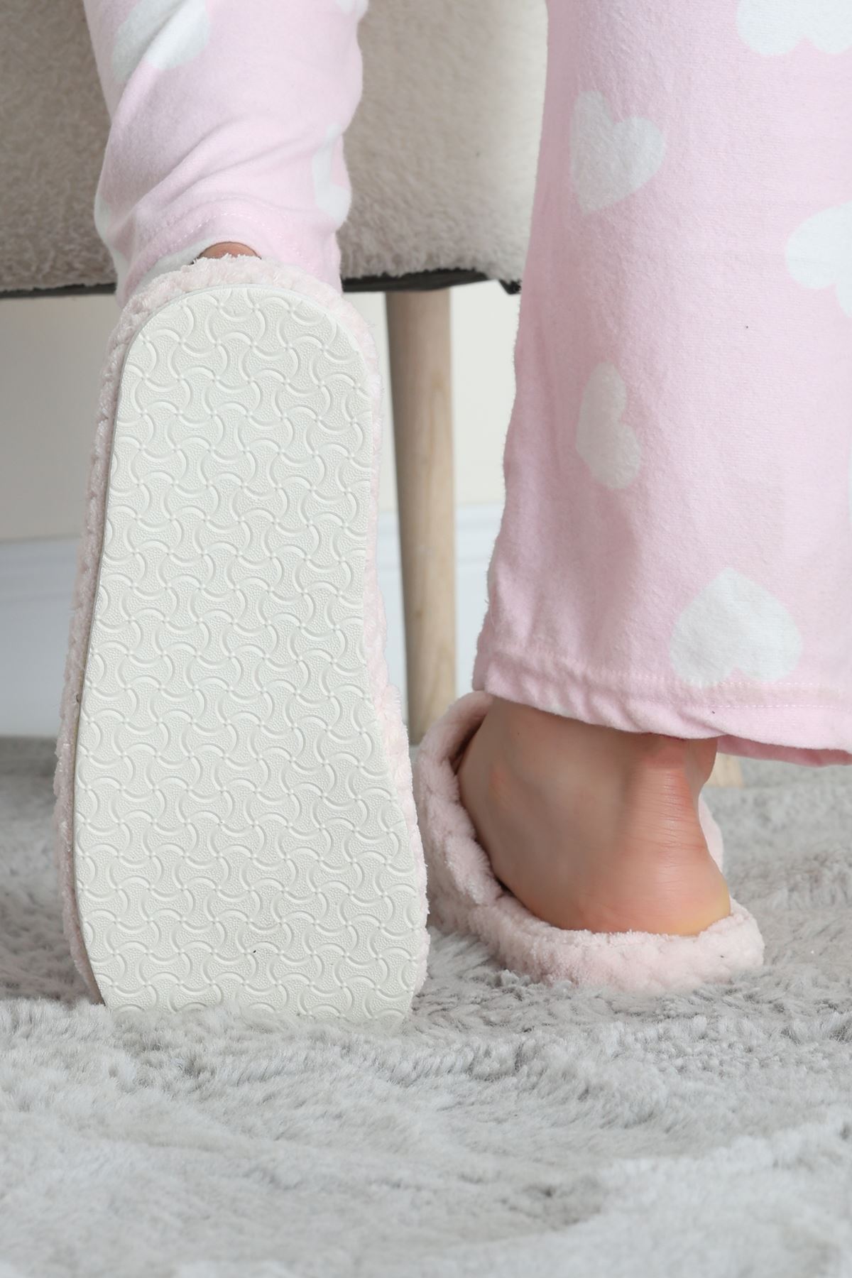 Peluş Ev Terliği Pudra - 31475.264.