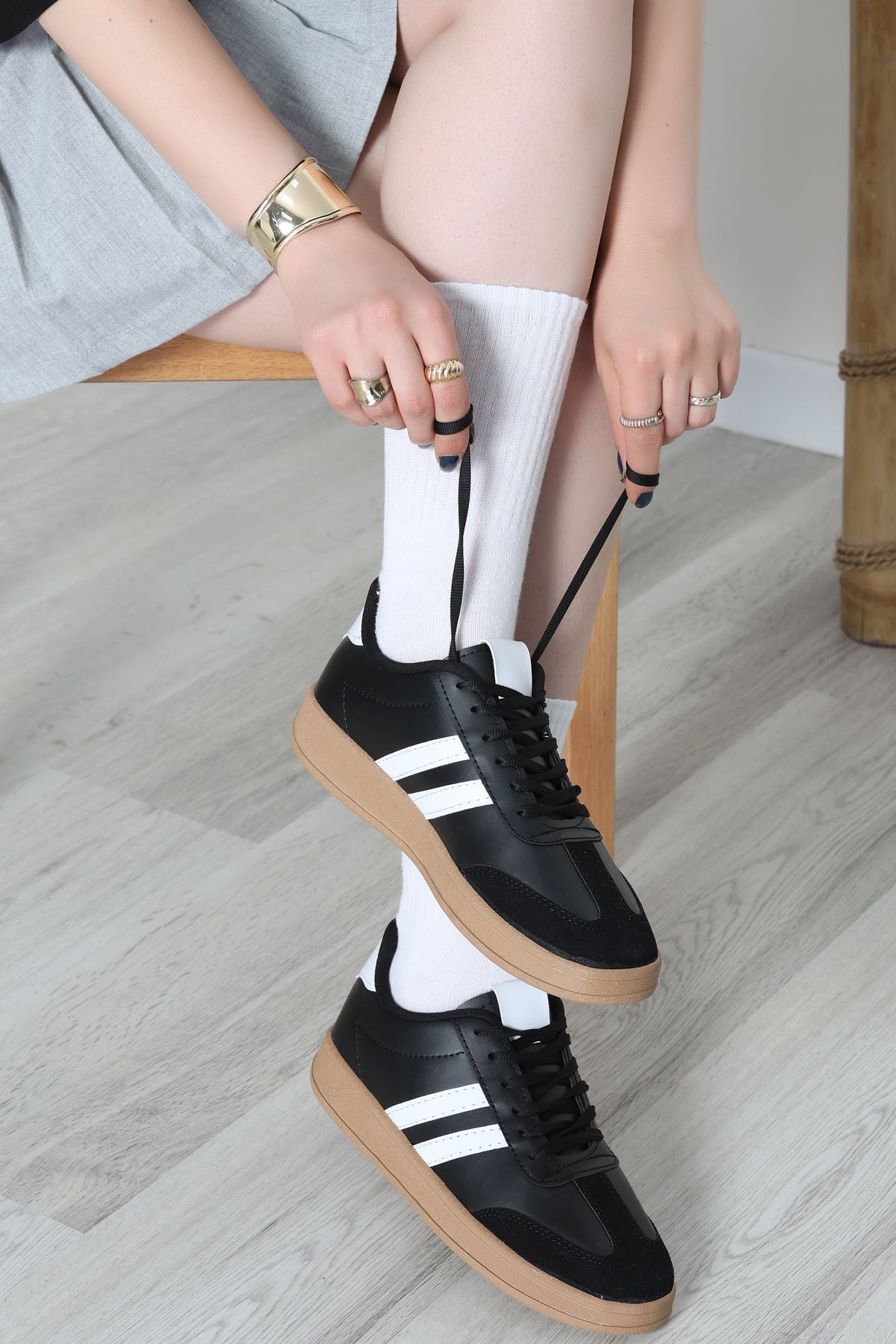 Spor Günlük Ayakkabı Siyahbeyaz - 31680.264.