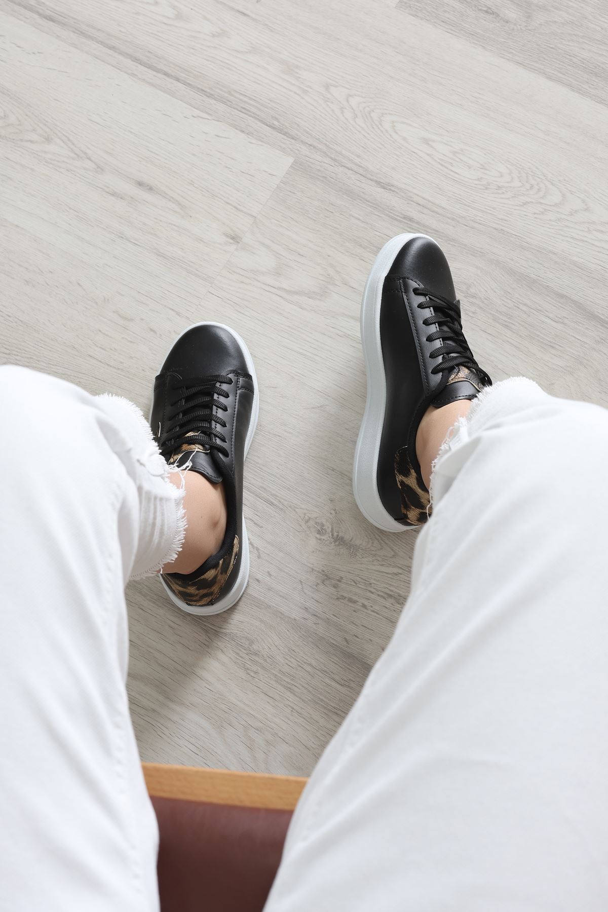 Yıldızlı Spor Ayakkabı Siyahleopar - 31295.264.