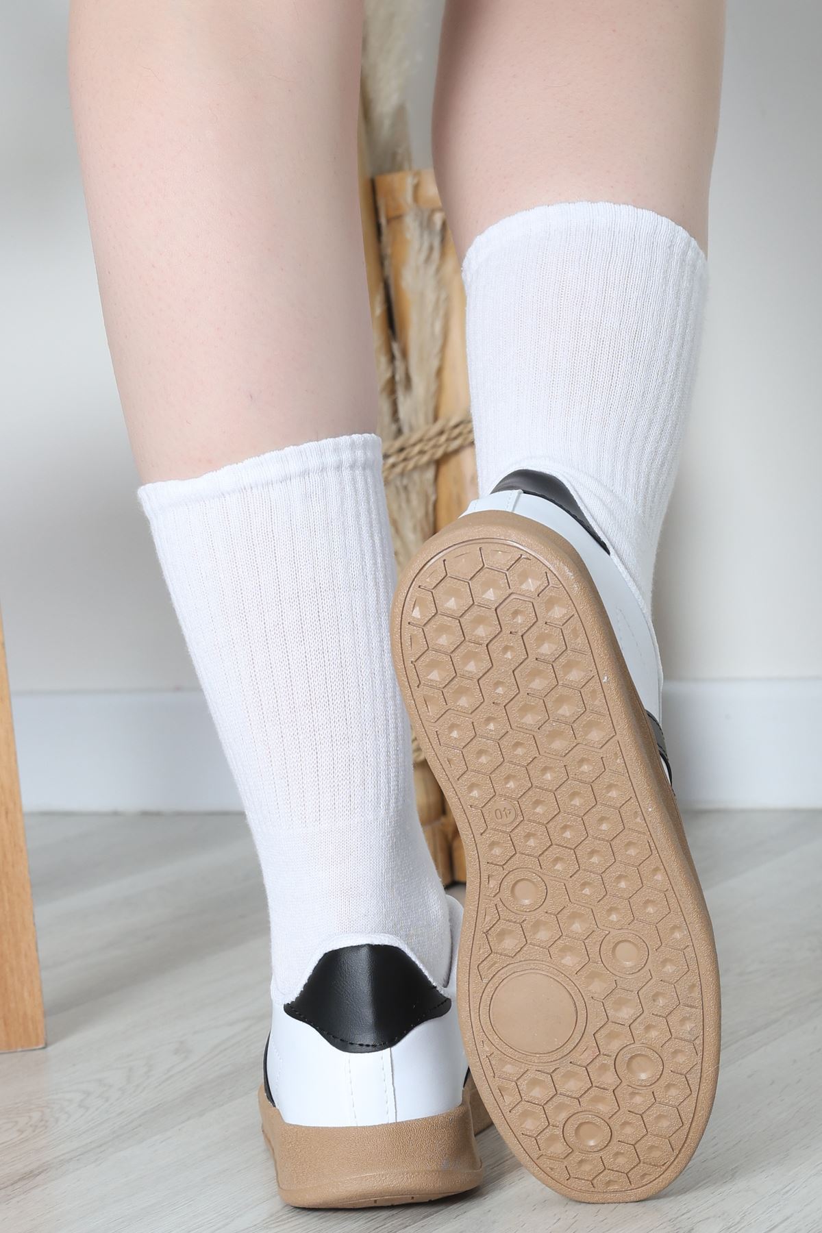 Spor Günlük Ayakkabı Beyazsiyah - 31680.264.