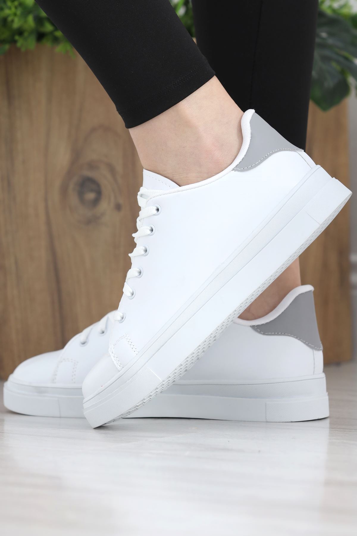 Kalın Tbn Günlük Ayakkabı Beyazgri - 8585.264.