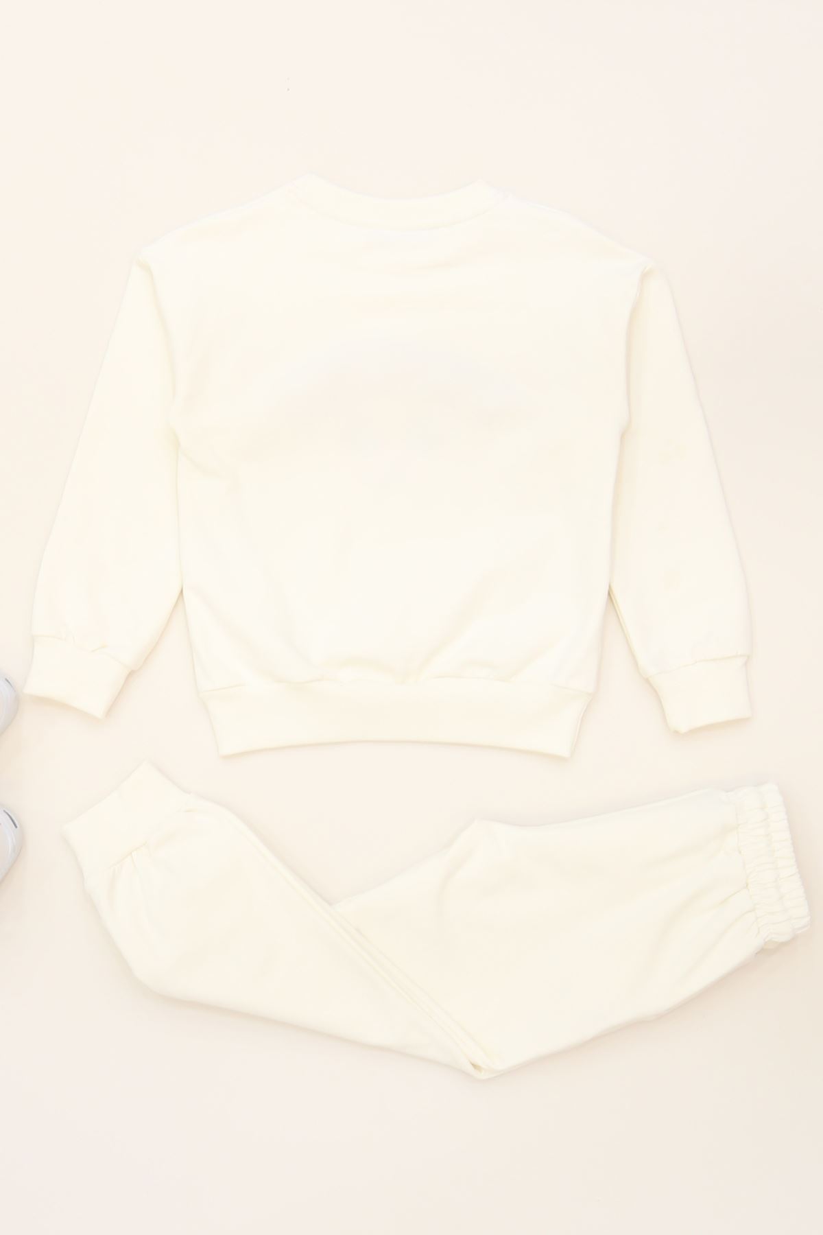 6-9 Yaş Şardonlu Yumoş Kumaş Takım Ekru - 6264361.1576.