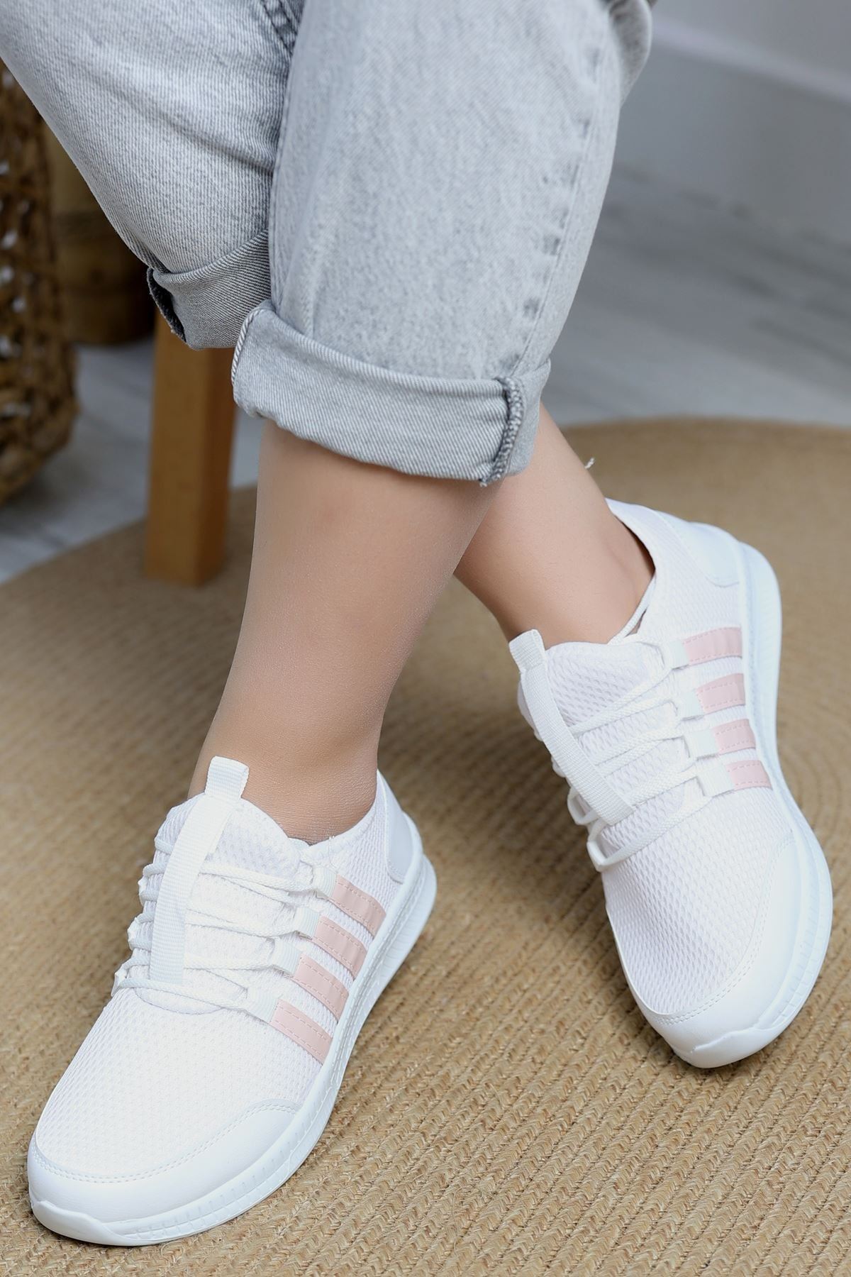 Günlük Spor Ayakkabı Beyazpudra - 30305.264.