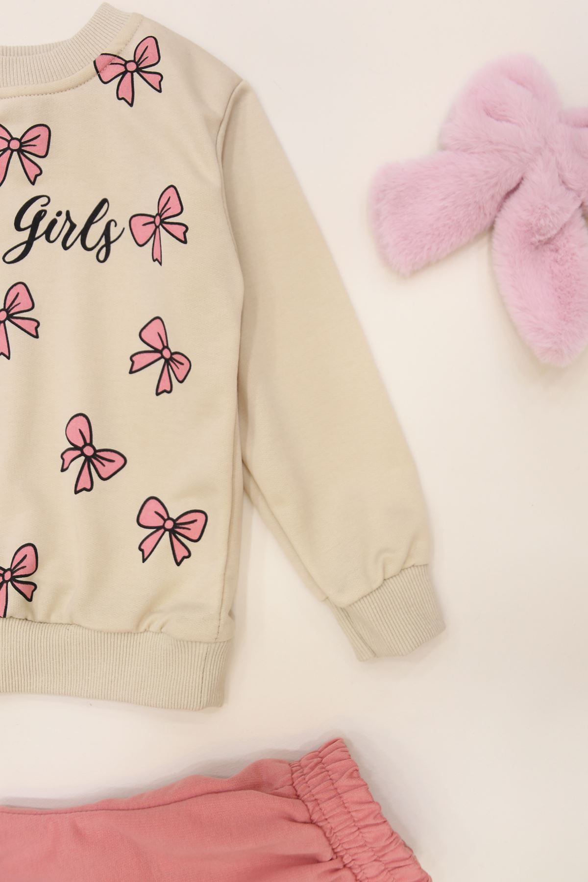 3-8 Yaş 2 İplik İkili Takım Pembe - 50927.1776.