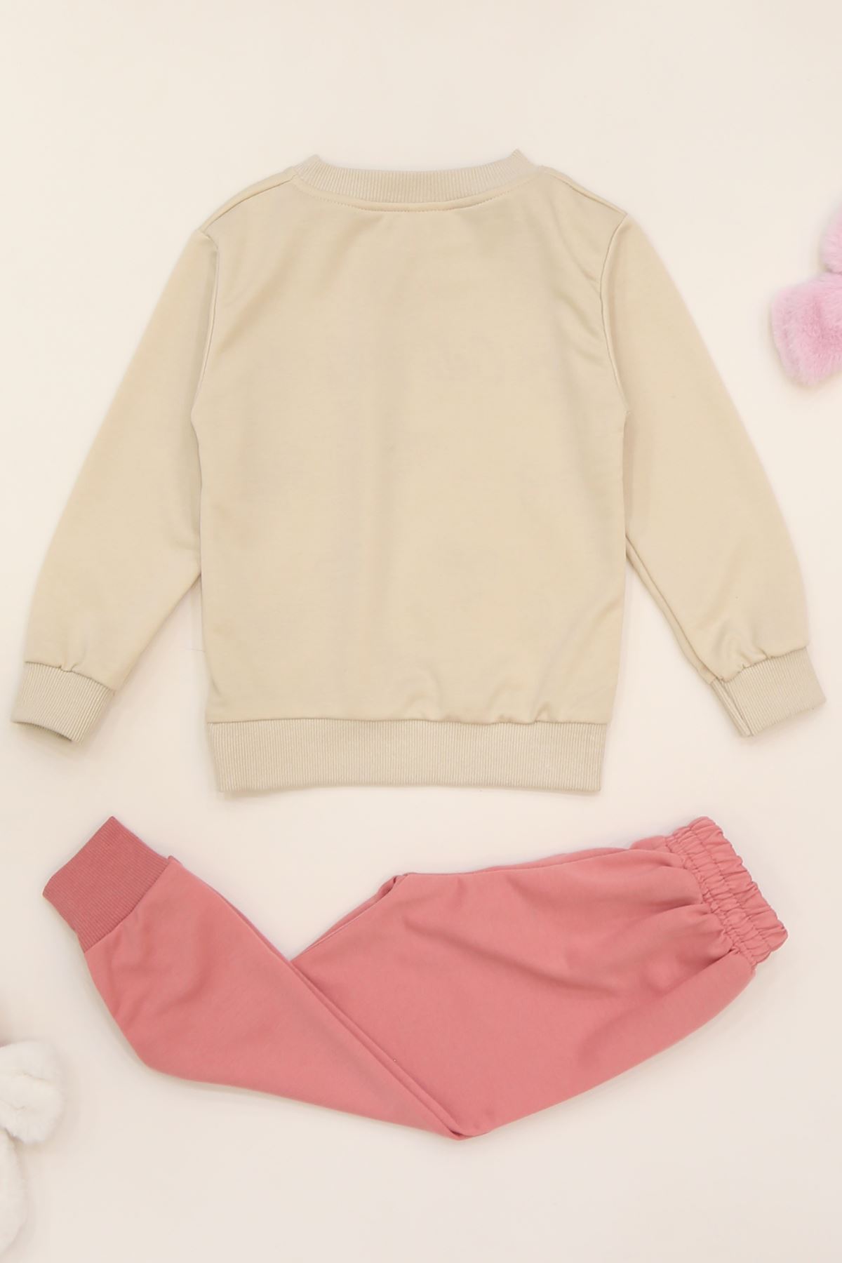 3-8 Yaş 2 İplik İkili Takım Pembe - 50927.1776.