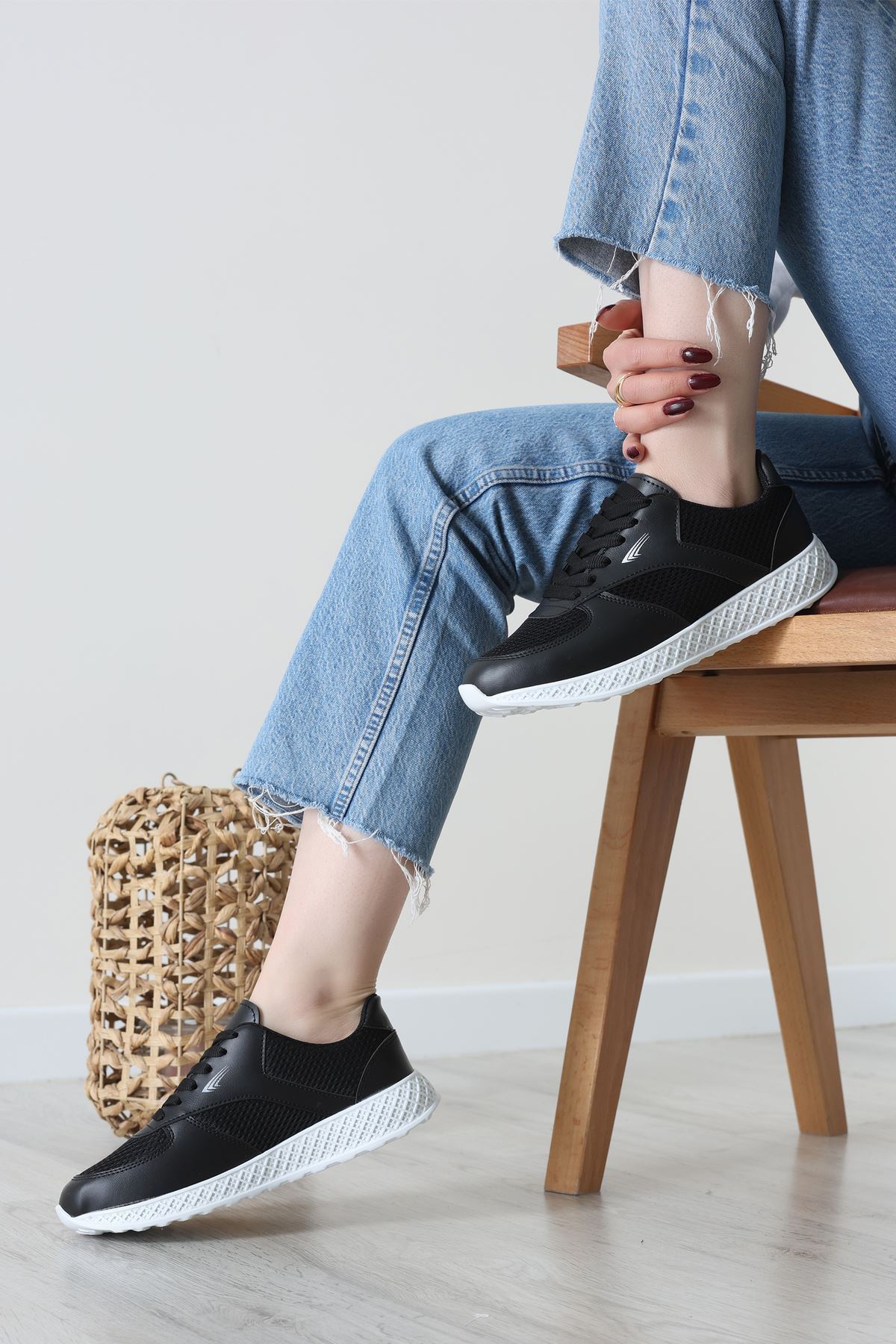 Spor Günlük Ayakkabı Siyahbeyaz - 31819.264.