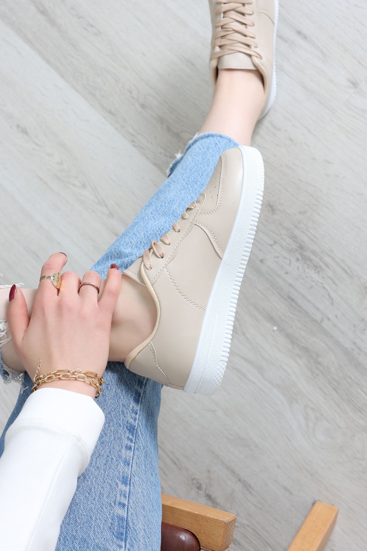 Spor Günlük Ayakkabı Bej - 31676.264.