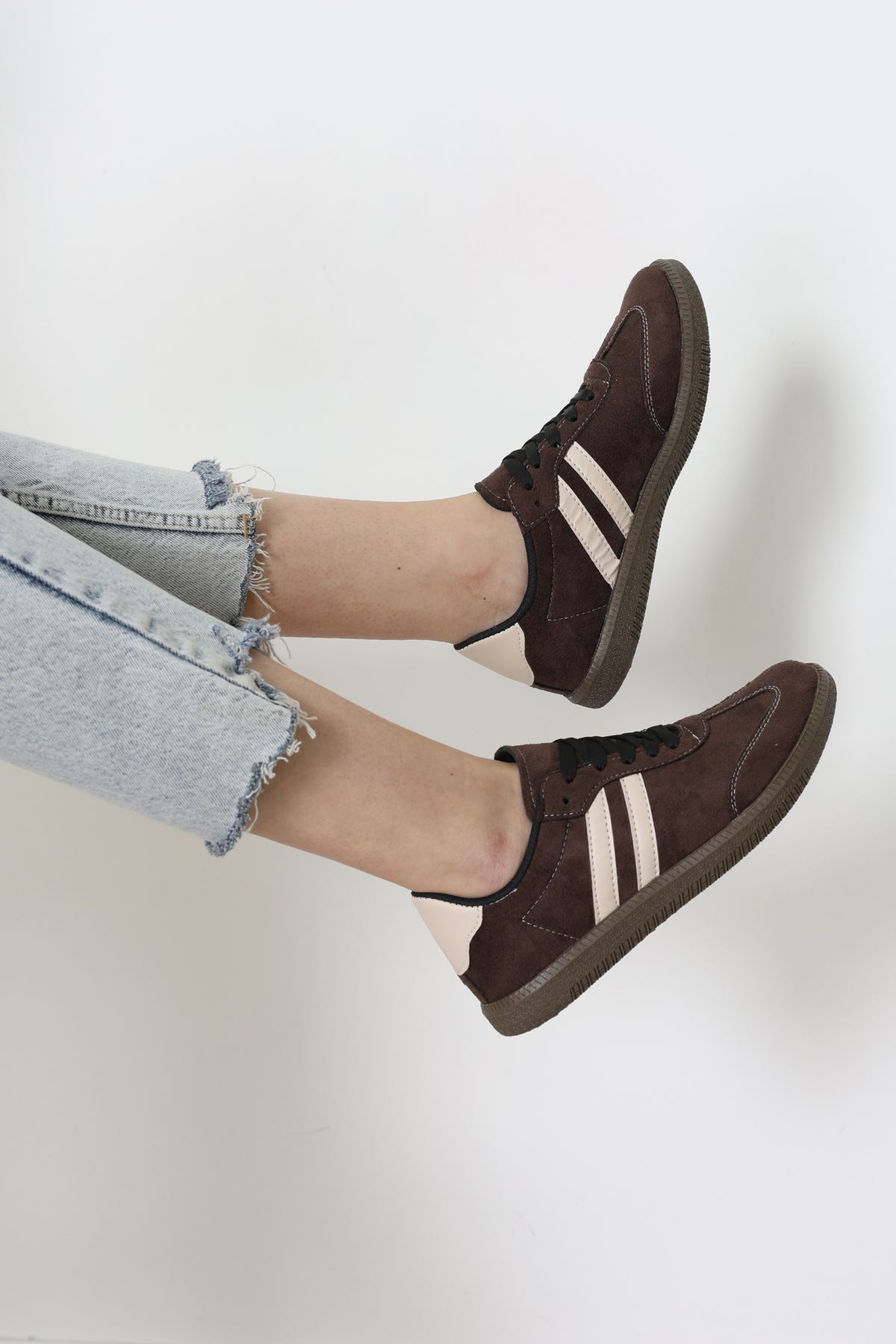 Süet Spor Ayakkabı Kahvekrem - 31839.264.