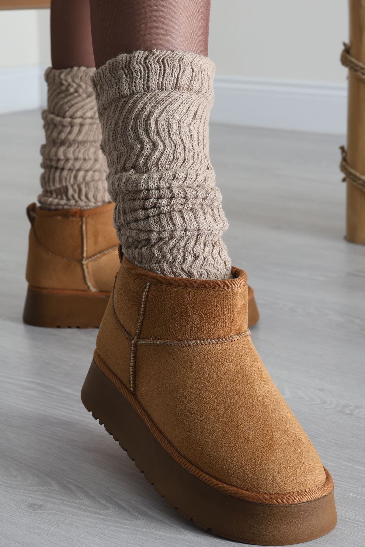 Yüksek Taban İçi Kürklü Bot Taba - 31467.264.