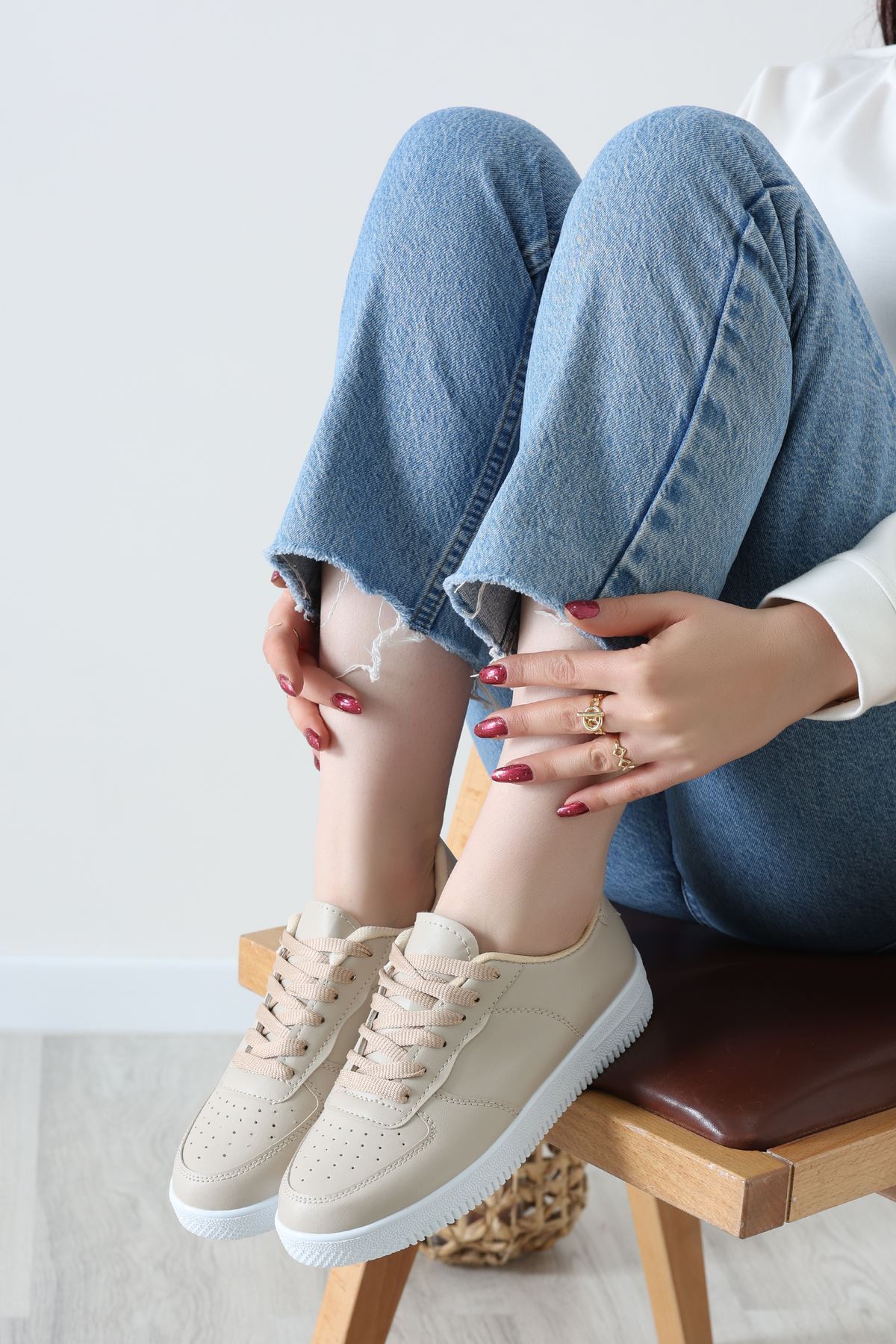 Spor Günlük Ayakkabı Bej - 31676.264.