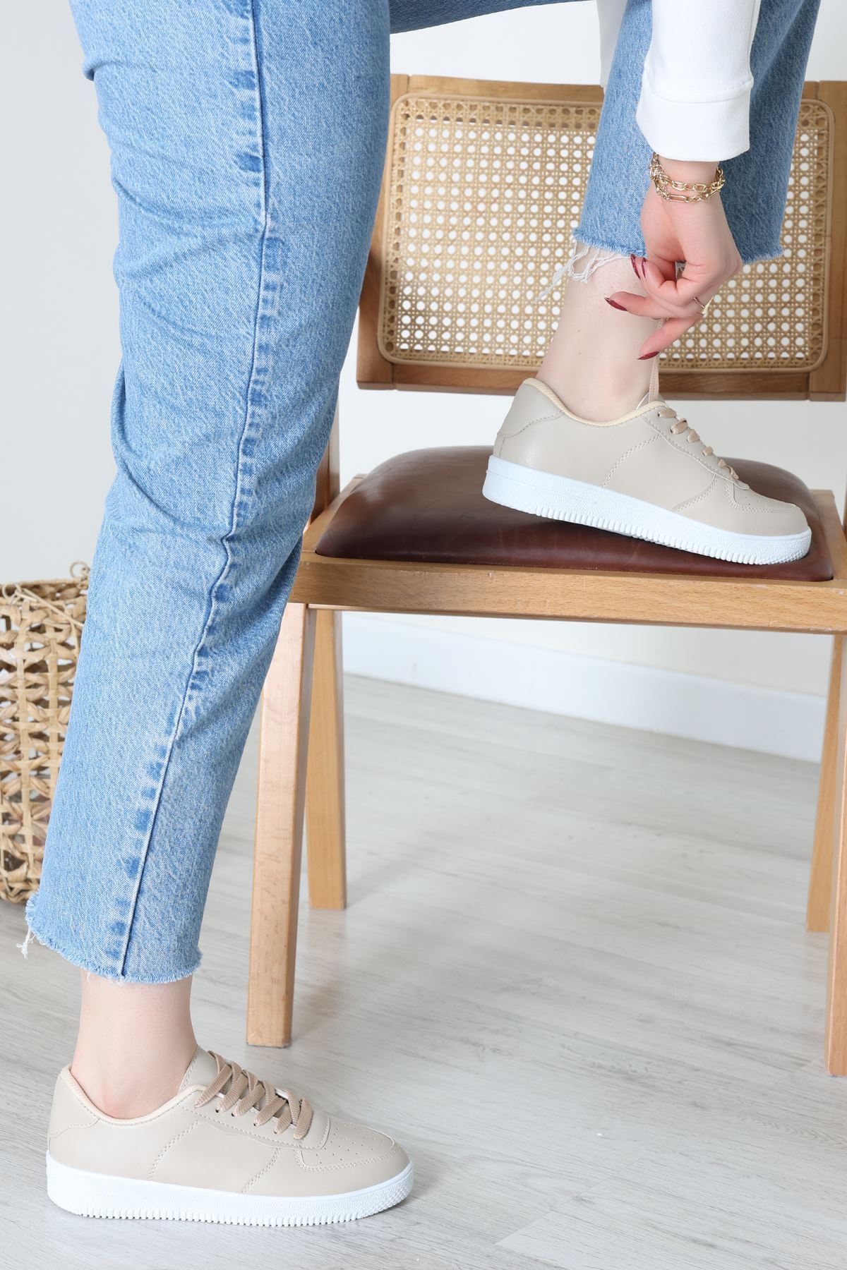 Spor Günlük Ayakkabı Bej - 31676.264.