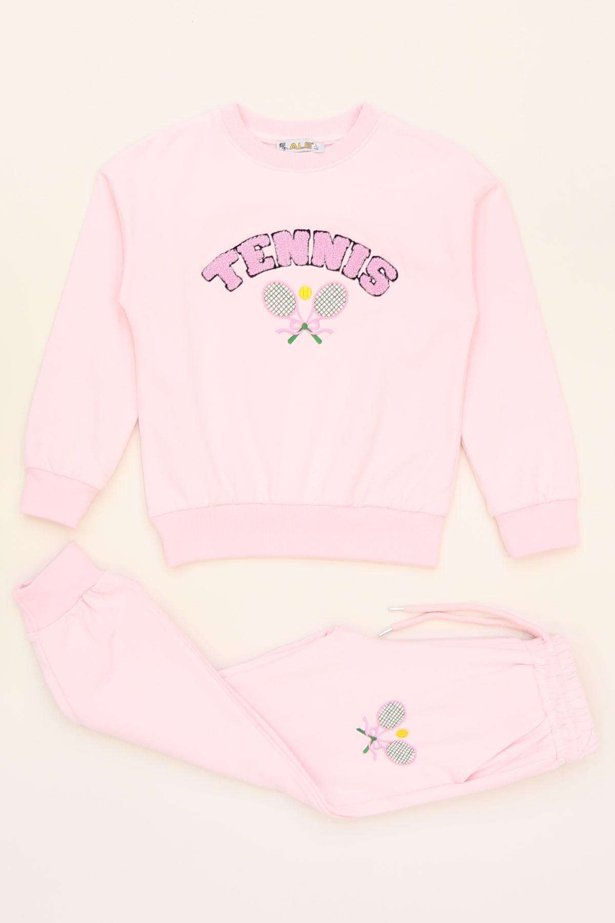 6-9 Yaş Şardonlu Yumoş Kumaş Takım Açıkpembe - 6264361.1576.