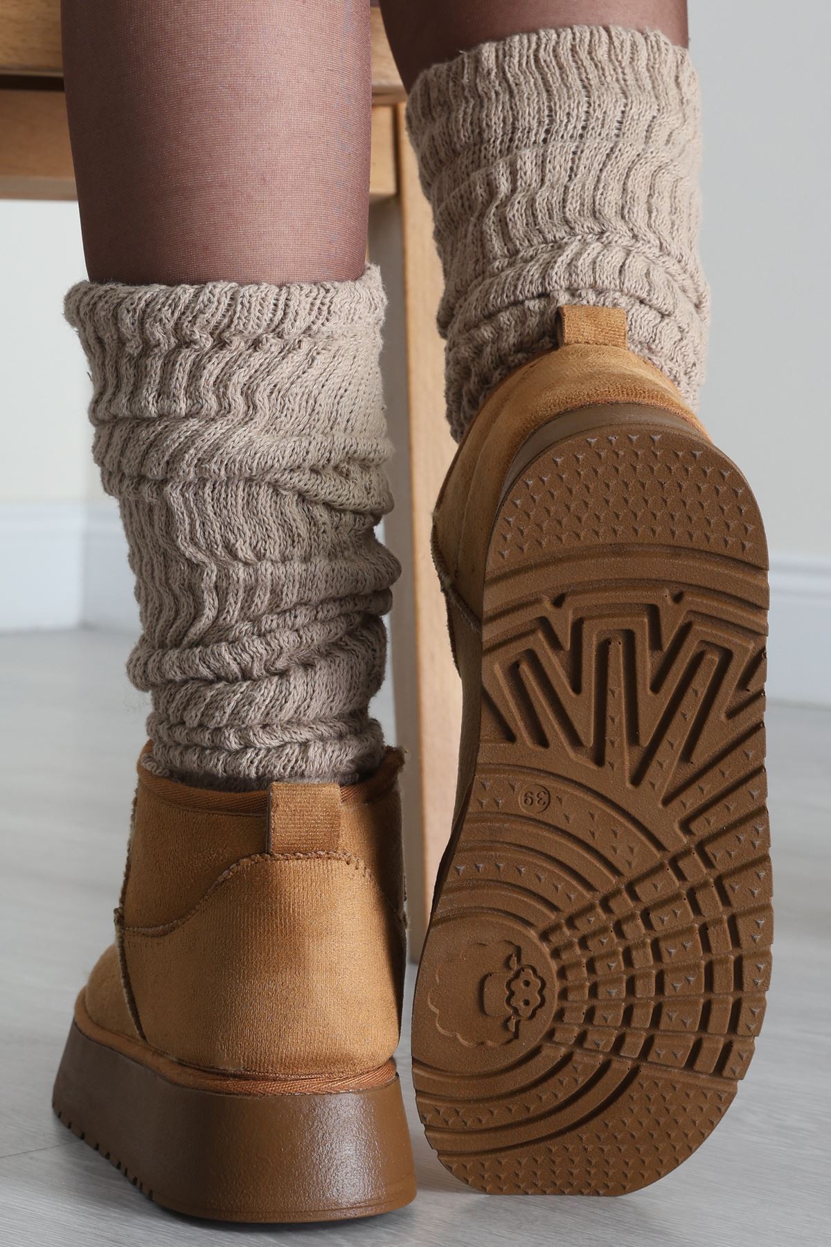 Yüksek Taban İçi Kürklü Bot Taba - 31467.264.