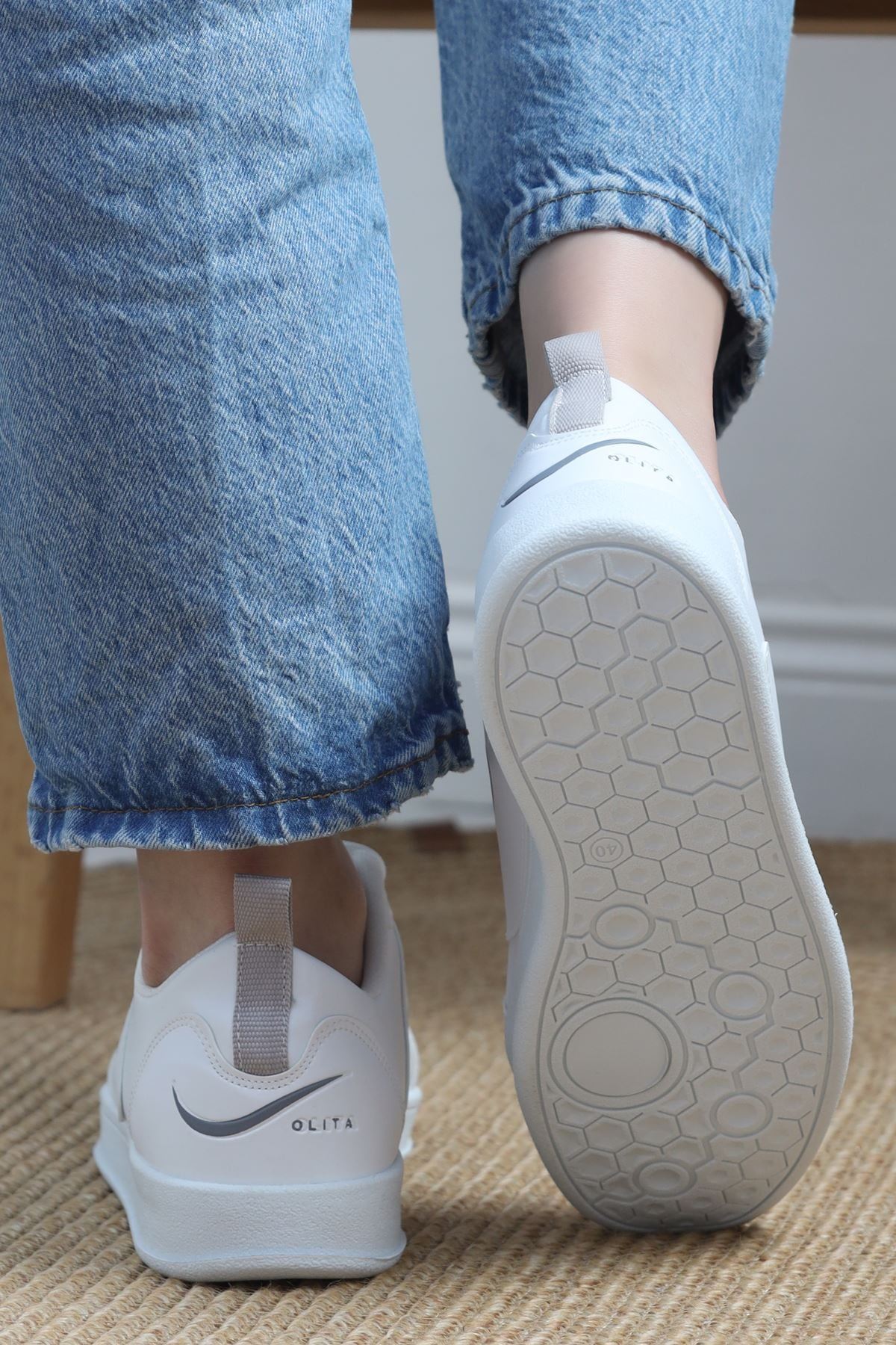 Baskılı Günlük Ayakkabı Beyazanti - 30303.264.