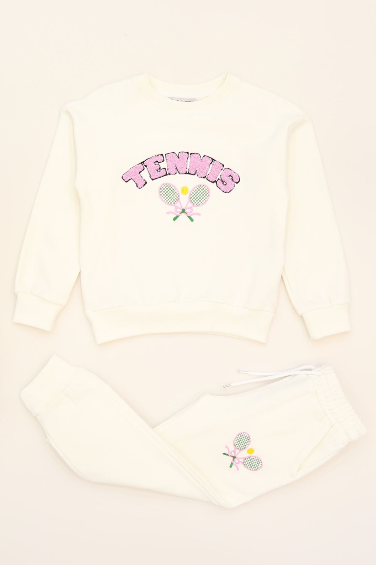 6-9 Yaş Şardonlu Yumoş Kumaş Takım Ekru - 6264361.1576.