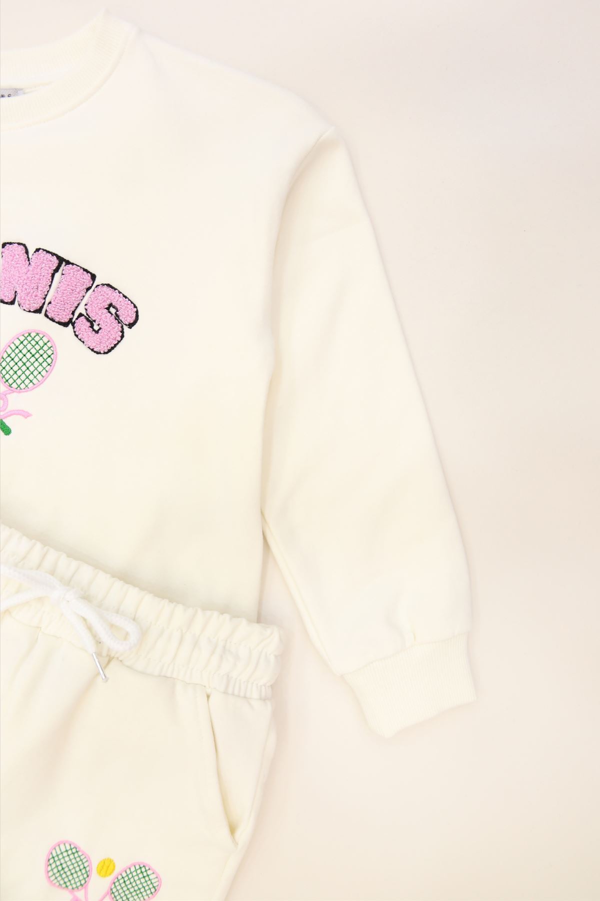 6-9 Yaş Şardonlu Yumoş Kumaş Takım Ekru - 6264361.1576.