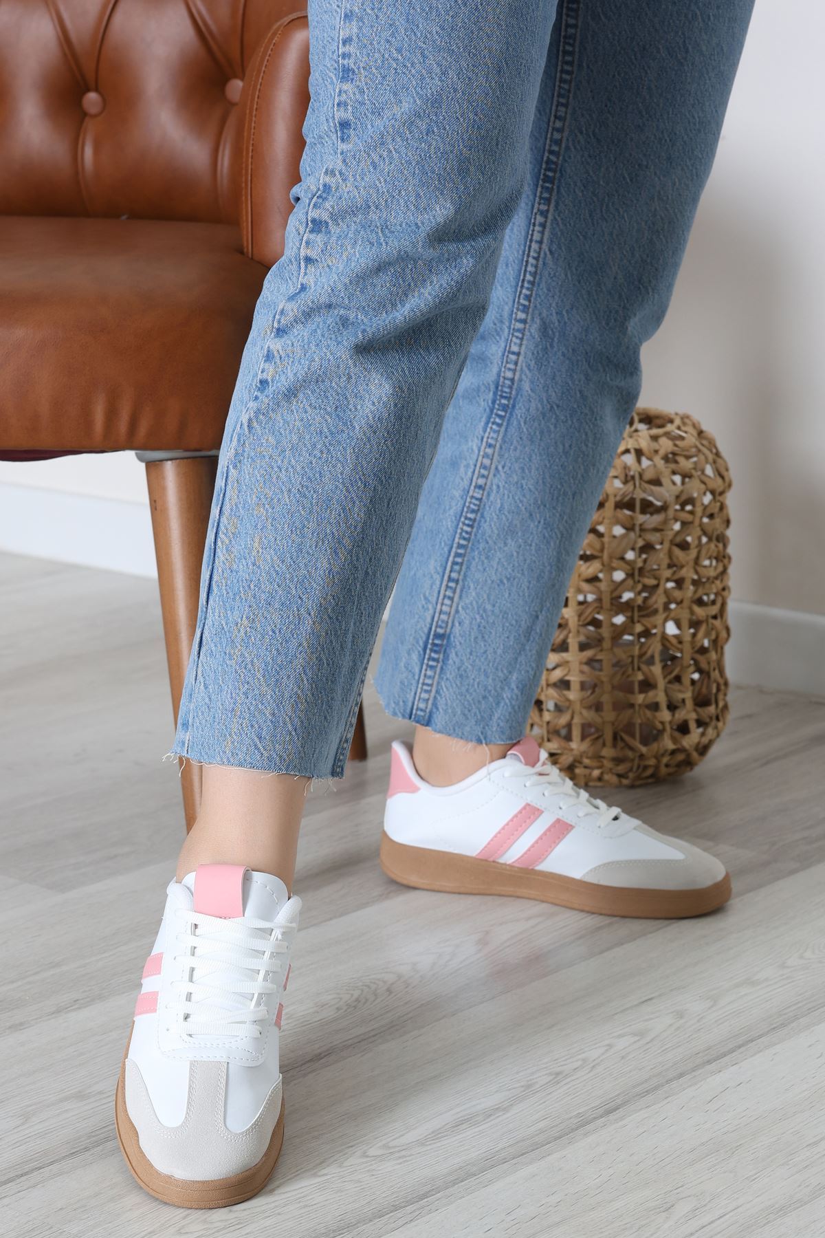 Spor Günlük Ayakkabı Pembebeyaz - 31680.264.