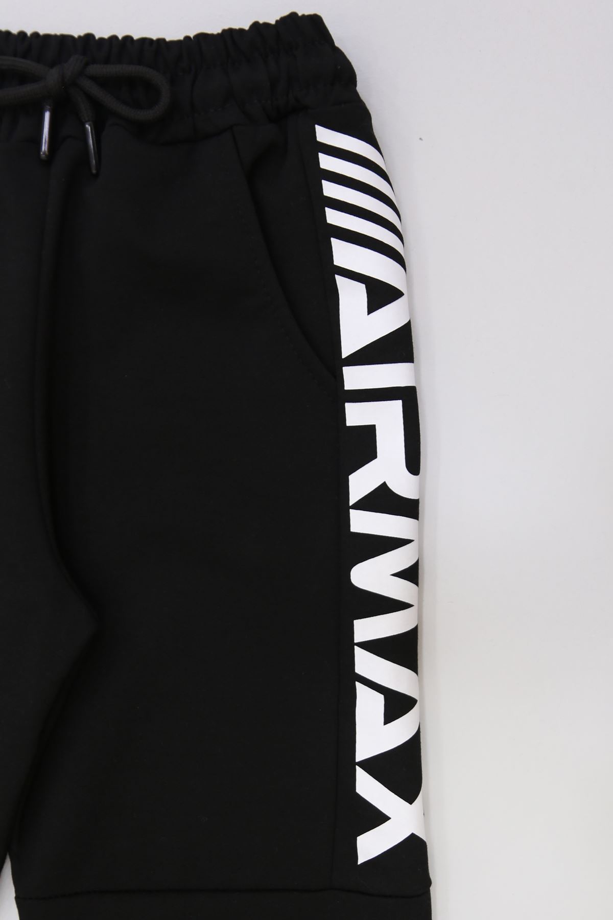 8-16 Yaş 2 İplik Likralı Eşofman Altı Siyah - 52088.2066.