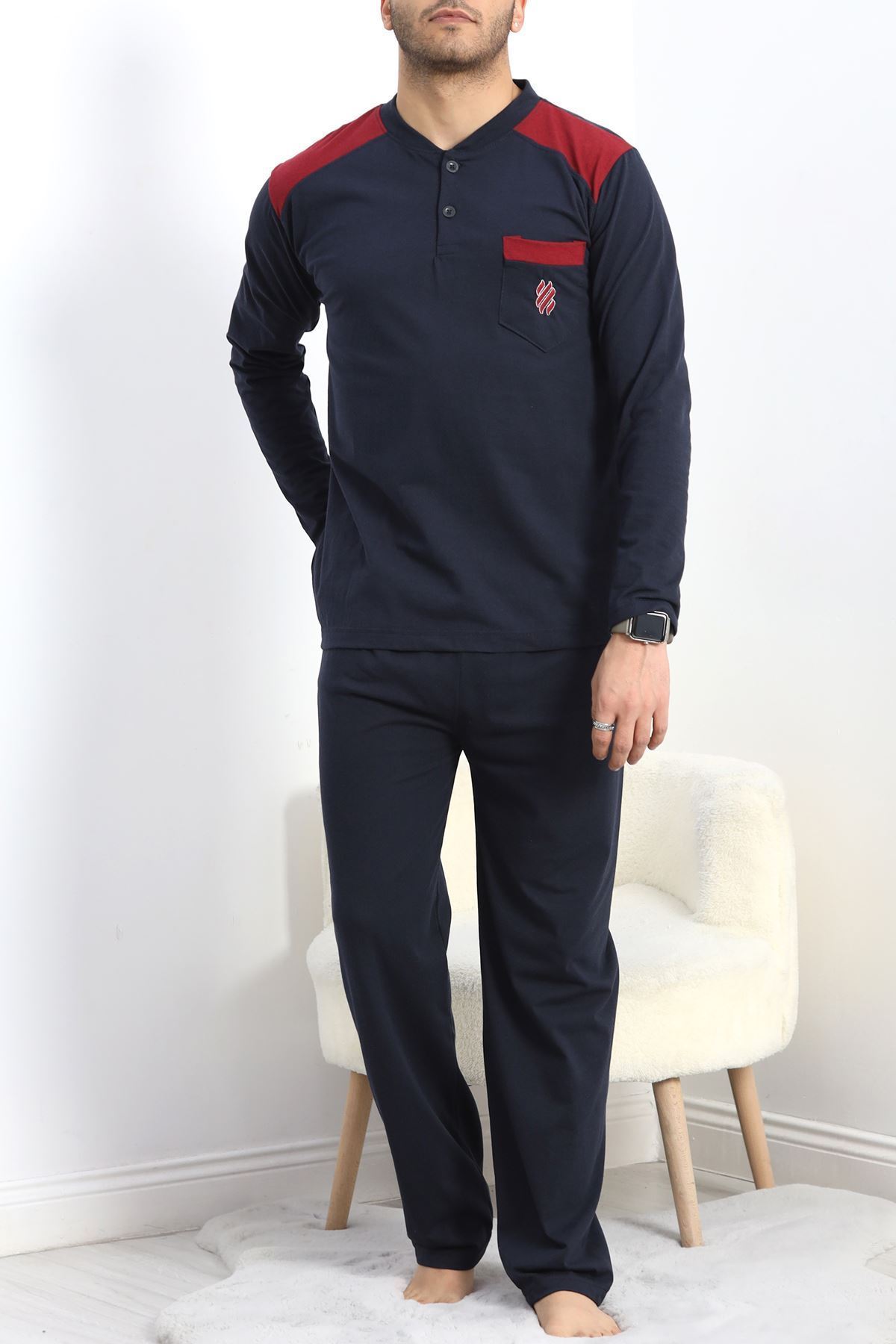 Süprem Erkek Pijama Takımı Lacivert - 20833.1838.