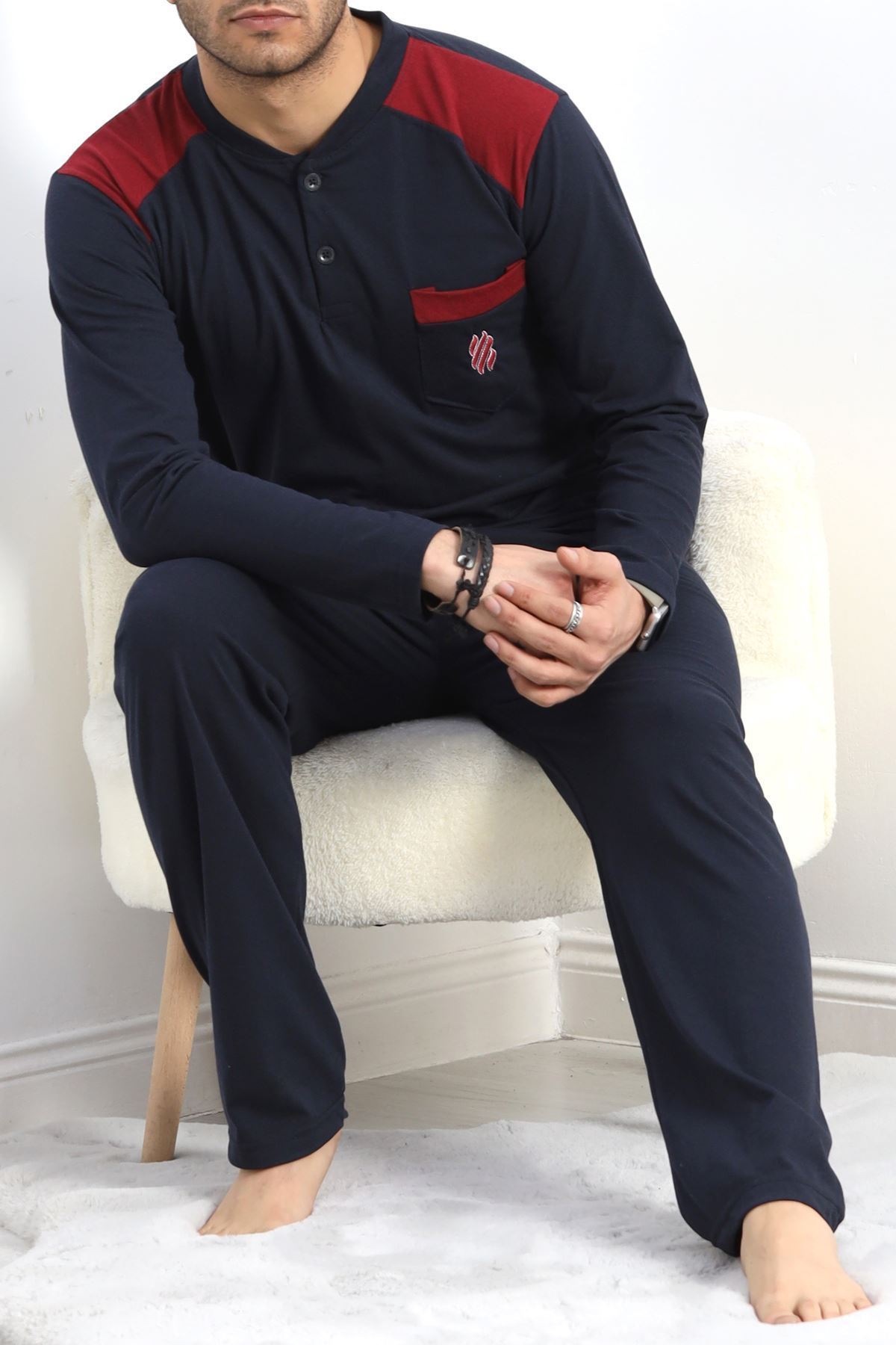 Süprem Erkek Pijama Takımı Lacivert - 20833.1838.
