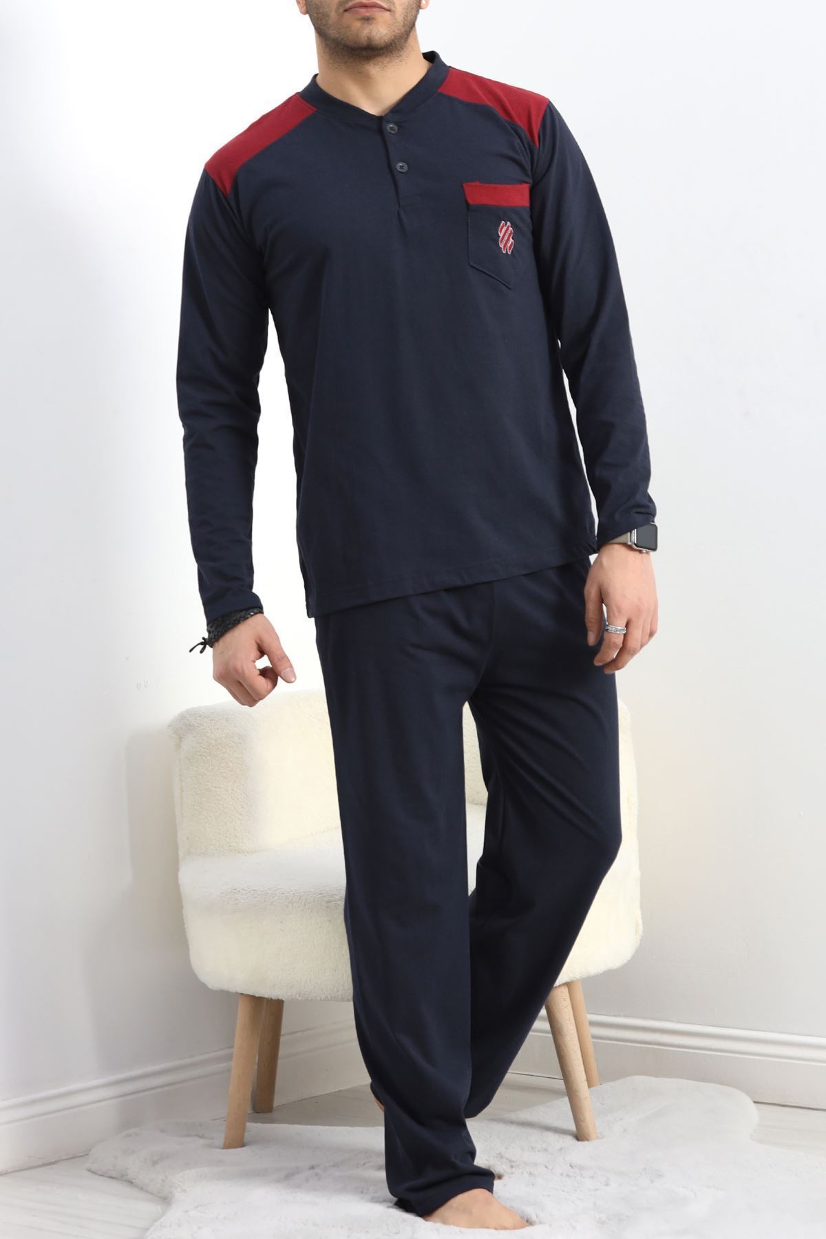 Süprem Erkek Pijama Takımı Lacivert - 20833.1838.