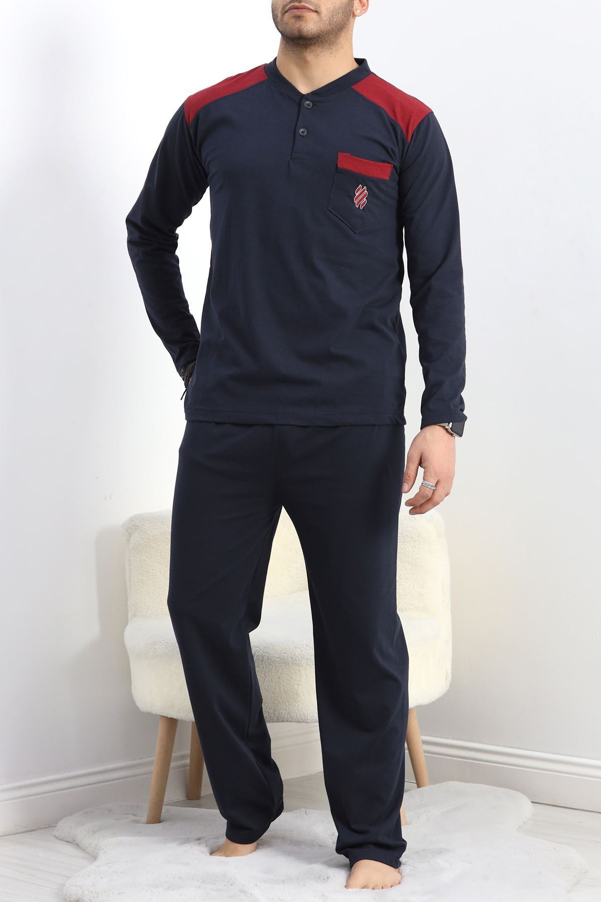 Süprem Erkek Pijama Takımı Lacivert - 20833.1838.