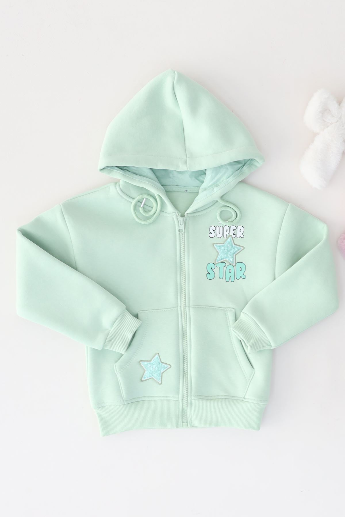 5-8 Yaş Çocuk Sweat Yeşil - 6264345.1576.