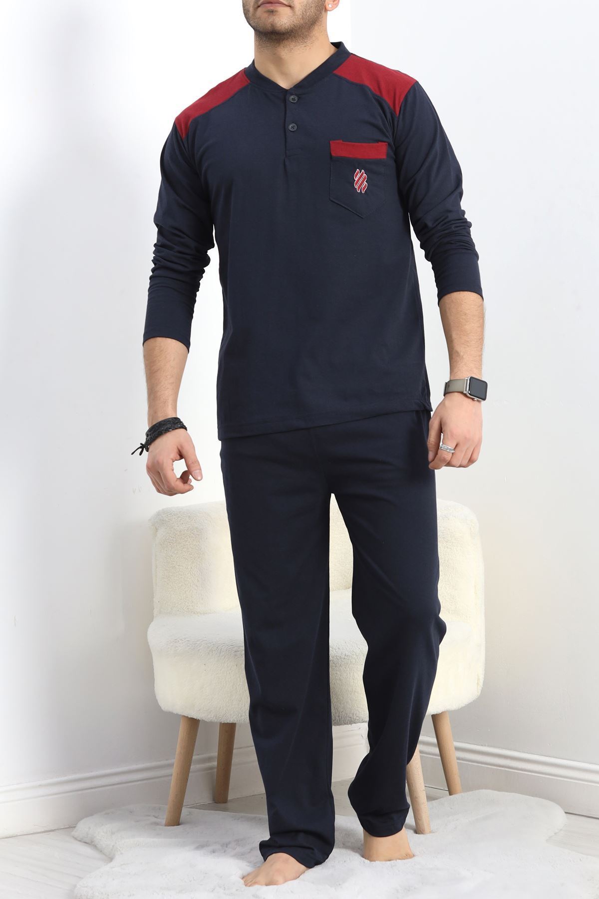 Süprem Erkek Pijama Takımı Lacivert - 20833.1838.