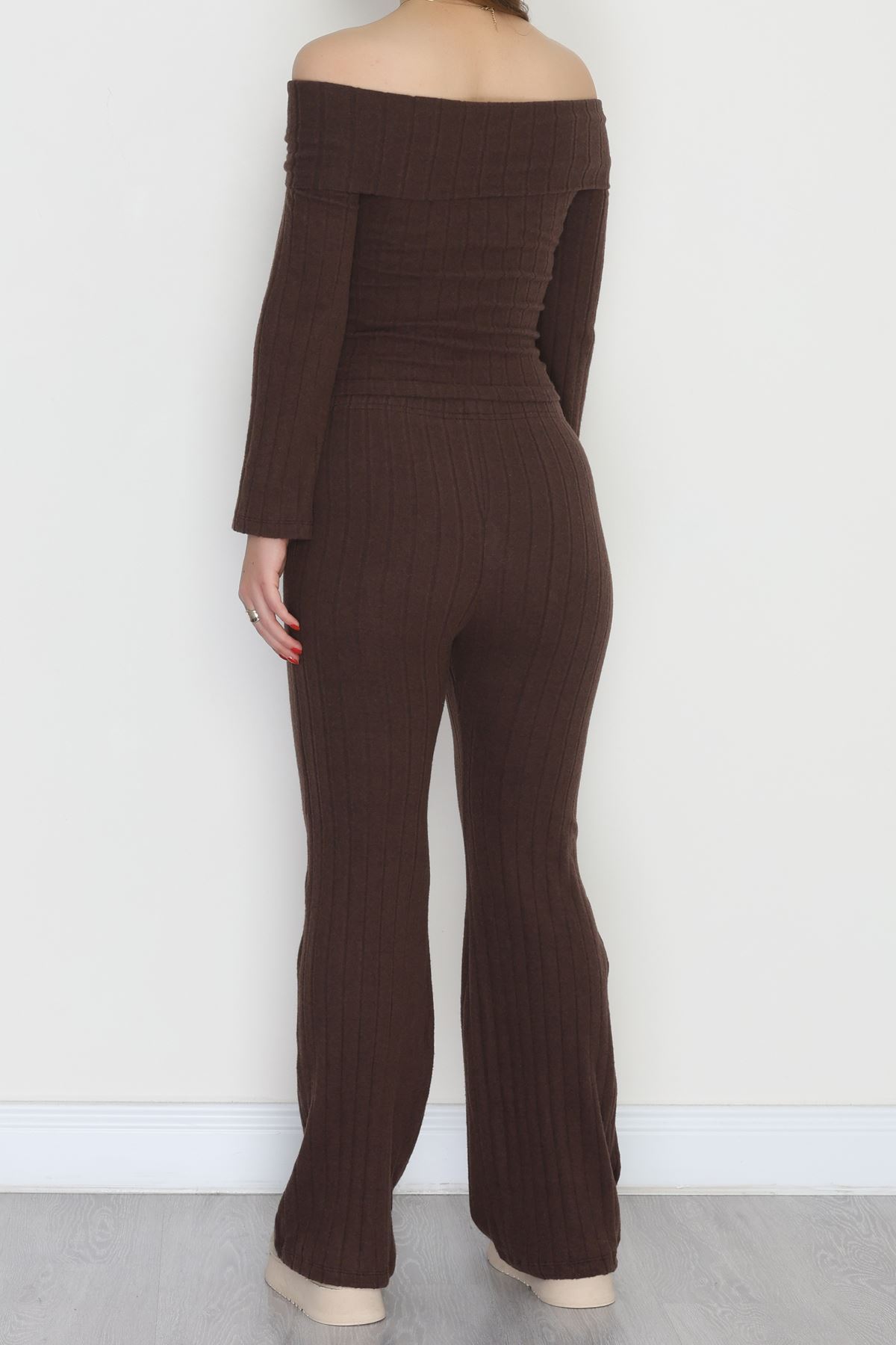 Madonna Yaka İspanyol Kol İnterlok Takım Acıkahve - 42618.1748.