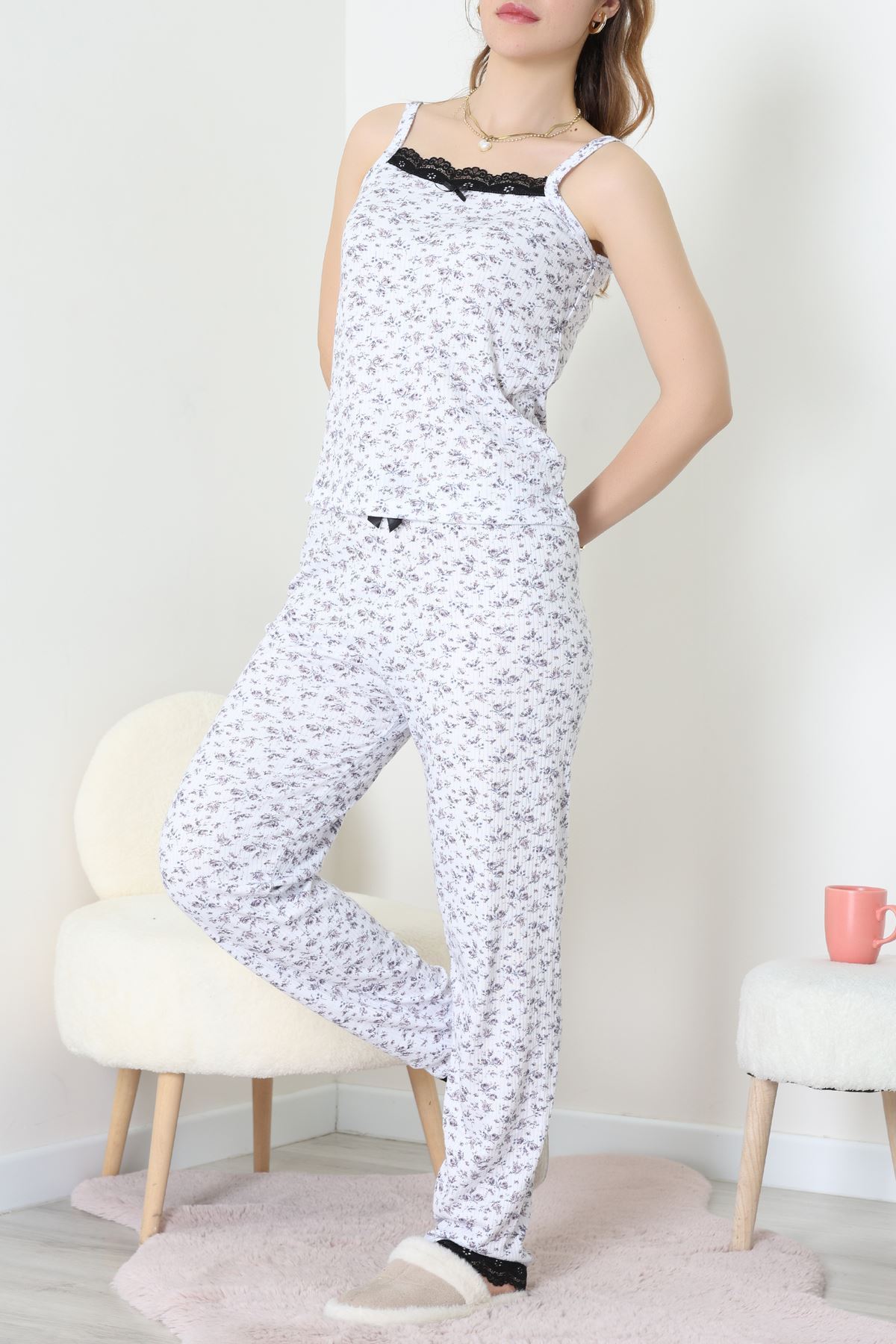 3'Lü Pijama Seti Beyazçiçek - 52170.2123.