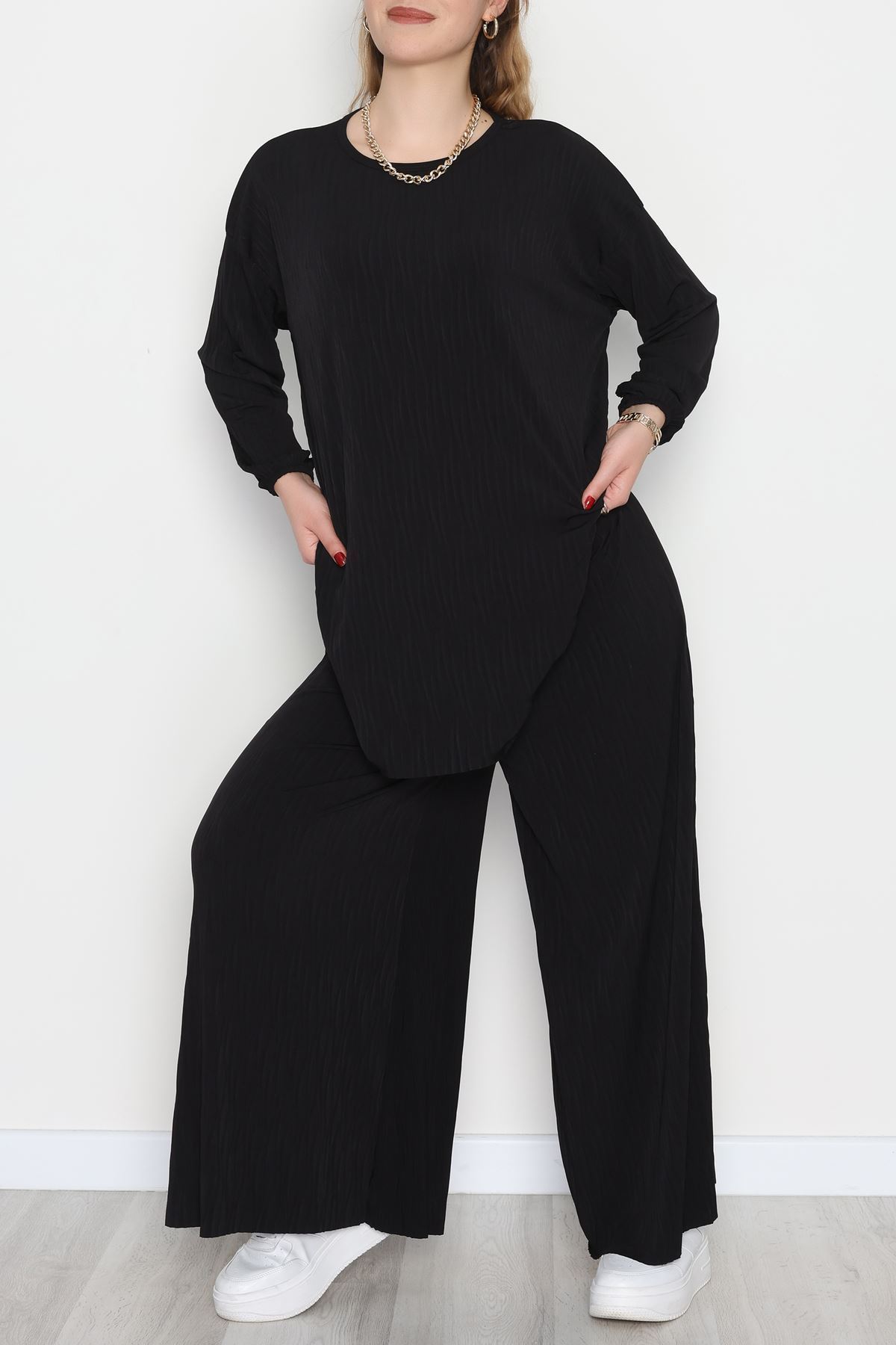 Sandy Crash Kumaş İkili Takım Siyah - 42667.1949.