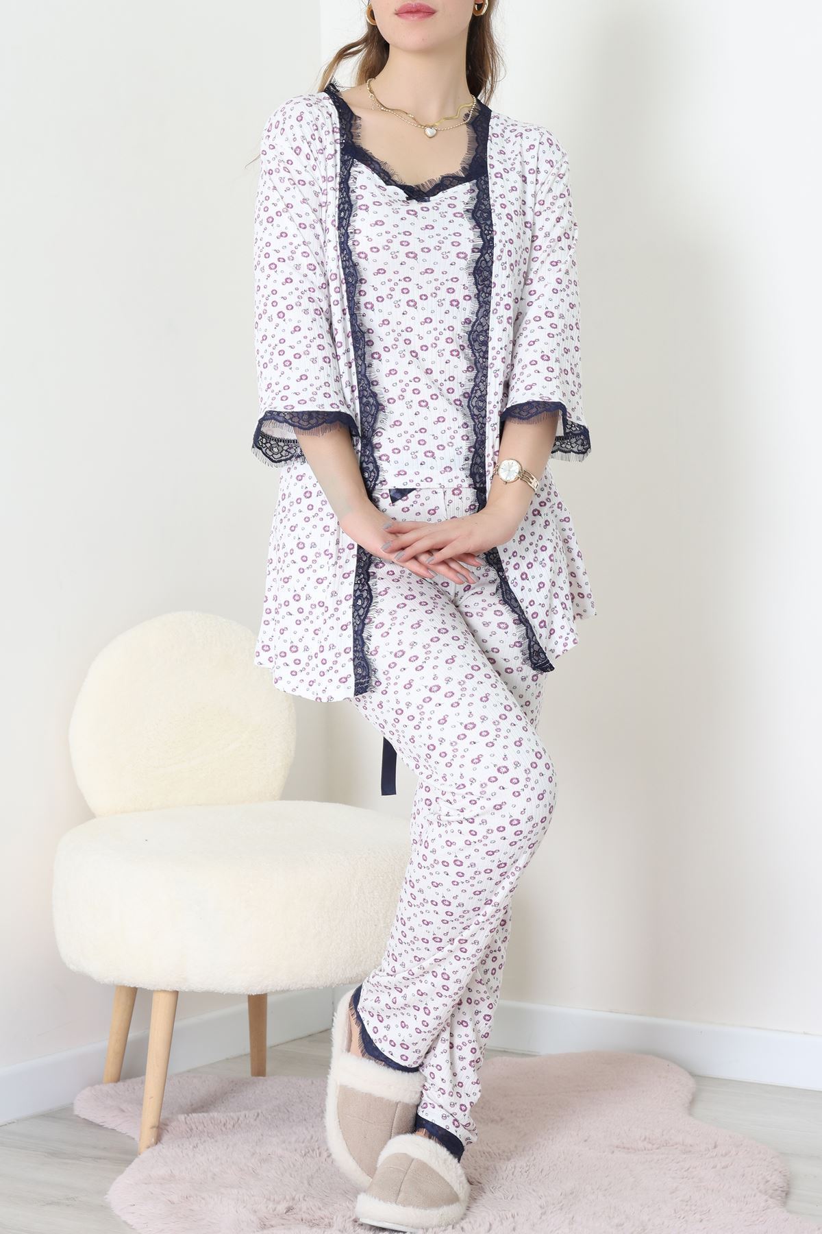 3'Lü Pijama Seti Beyazmor - 52170.2123.