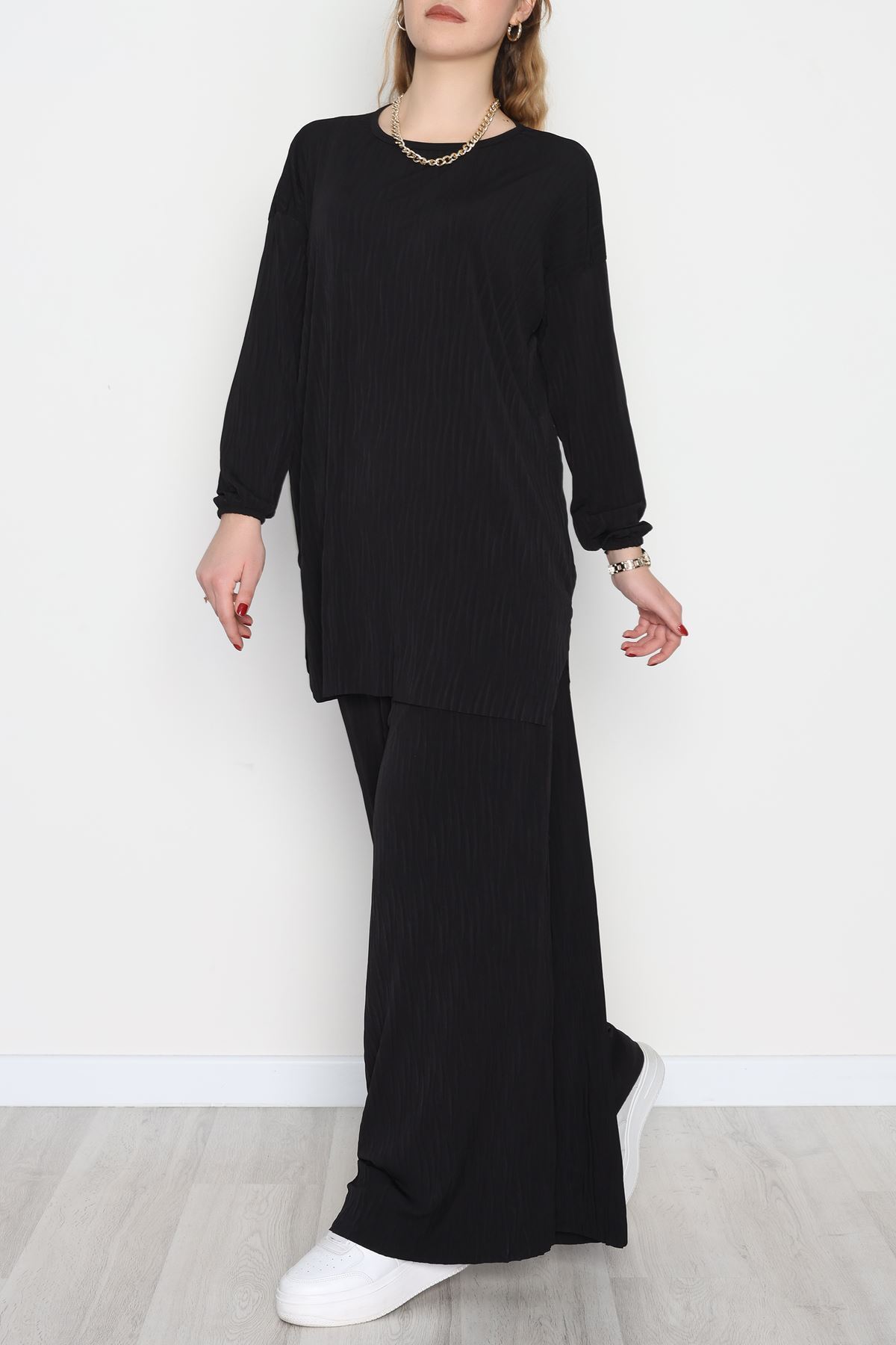 Sandy Crash Kumaş İkili Takım Siyah - 42667.1949.