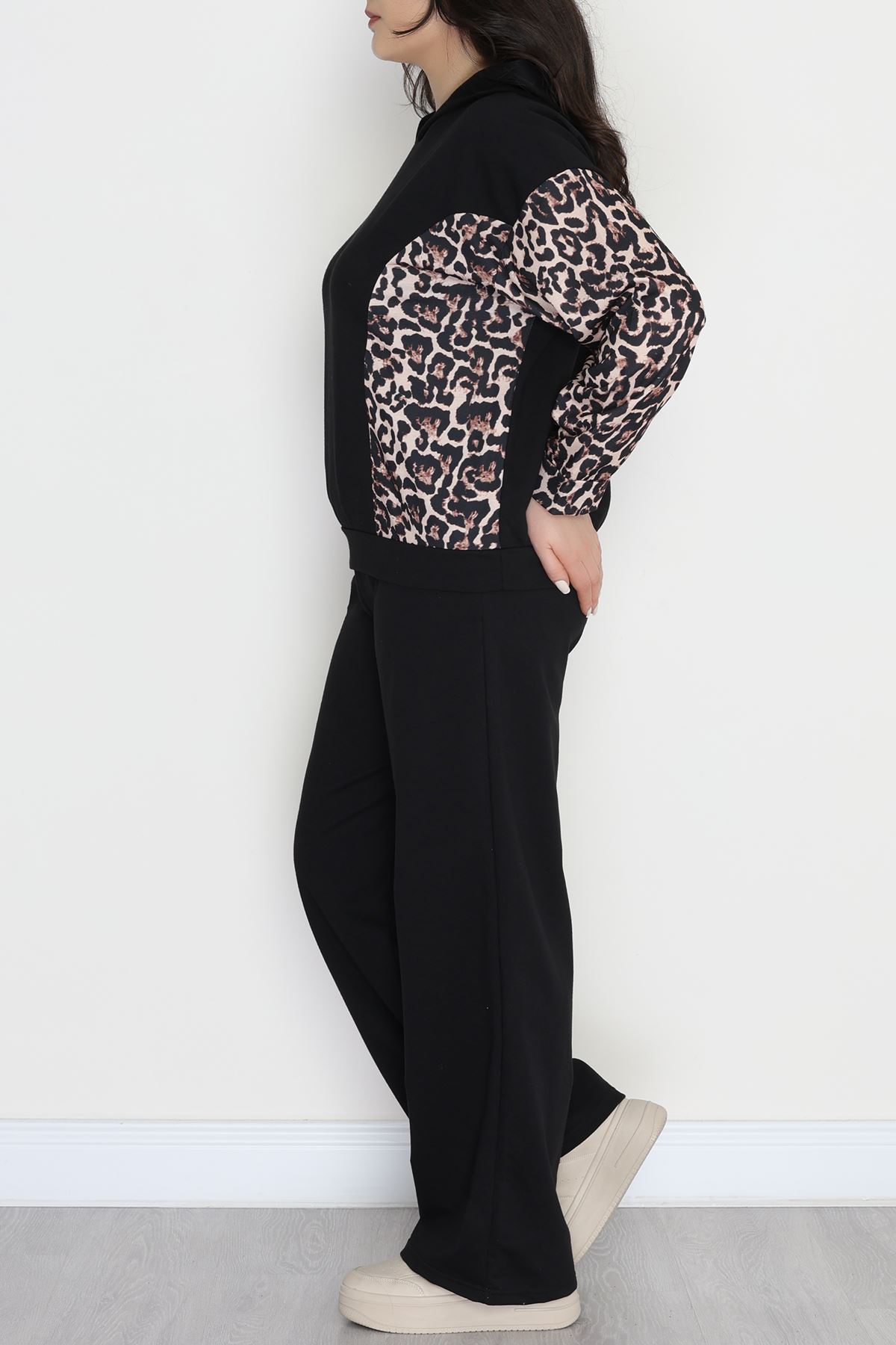 Büyük Beden 2 İplik Eşofman Takımı Siyah - 50962.1005.