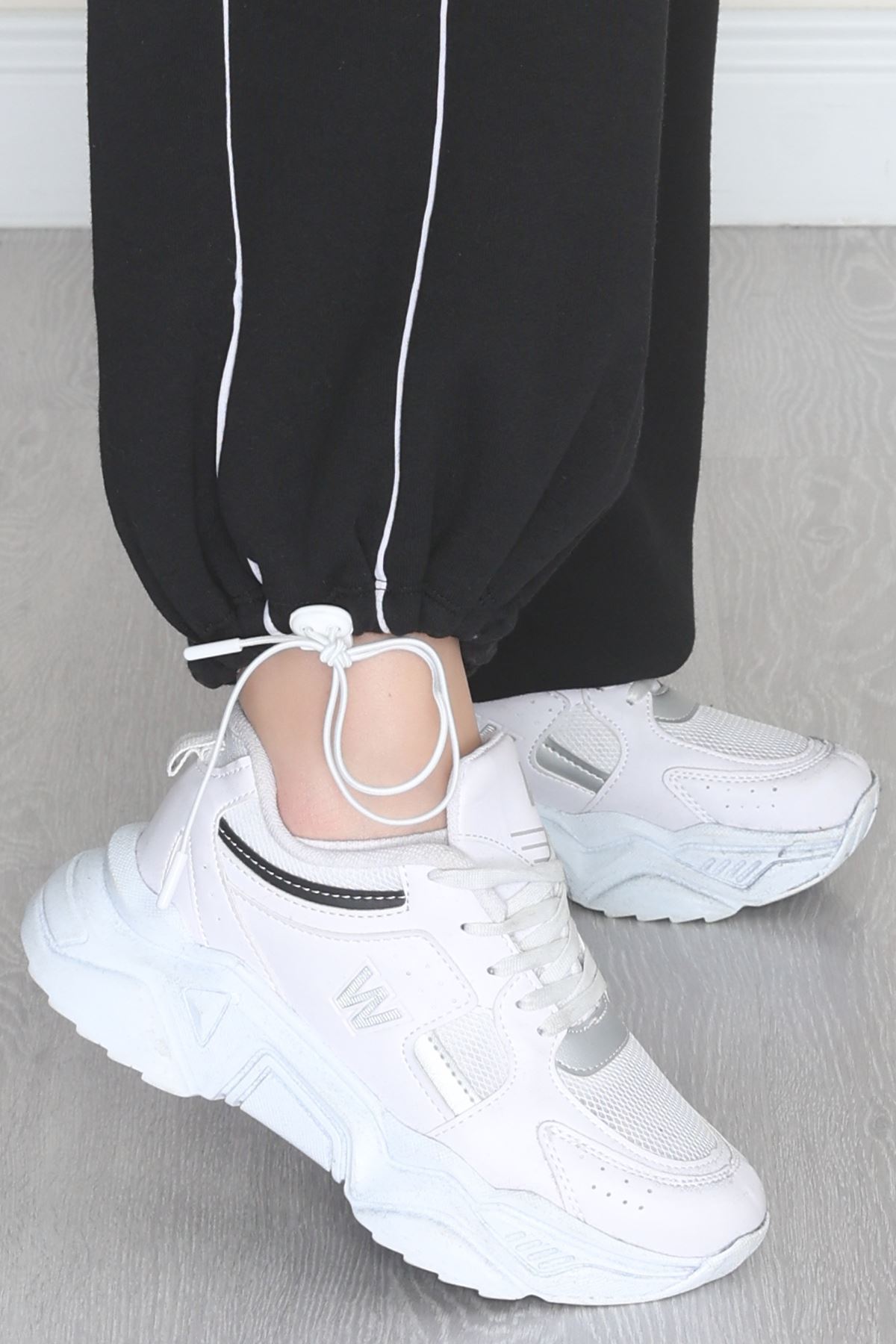 3 İplik Şardonlu Biyeli Fermuarlı Takım Siyah - 52031.1857.