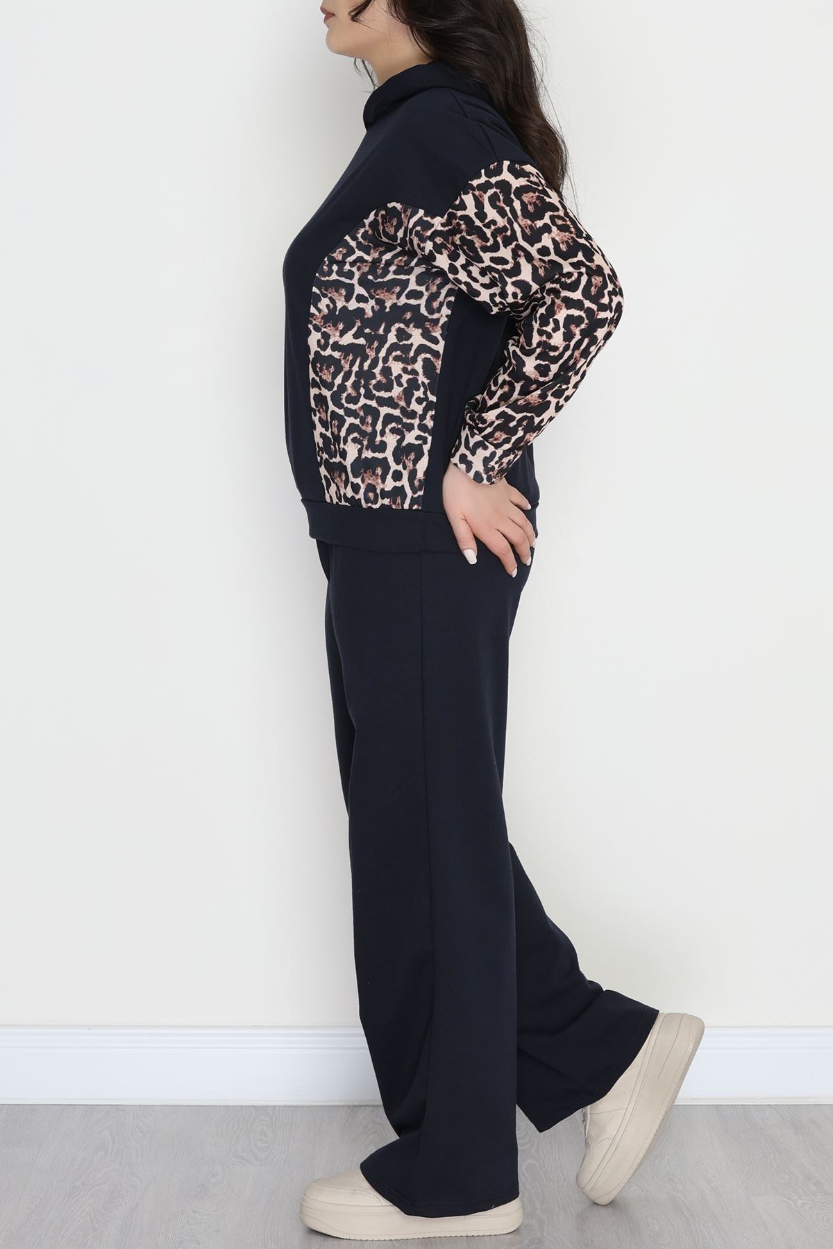 Büyük Beden 2 İplik Eşofman Takımı Lacivert - 50962.1005.